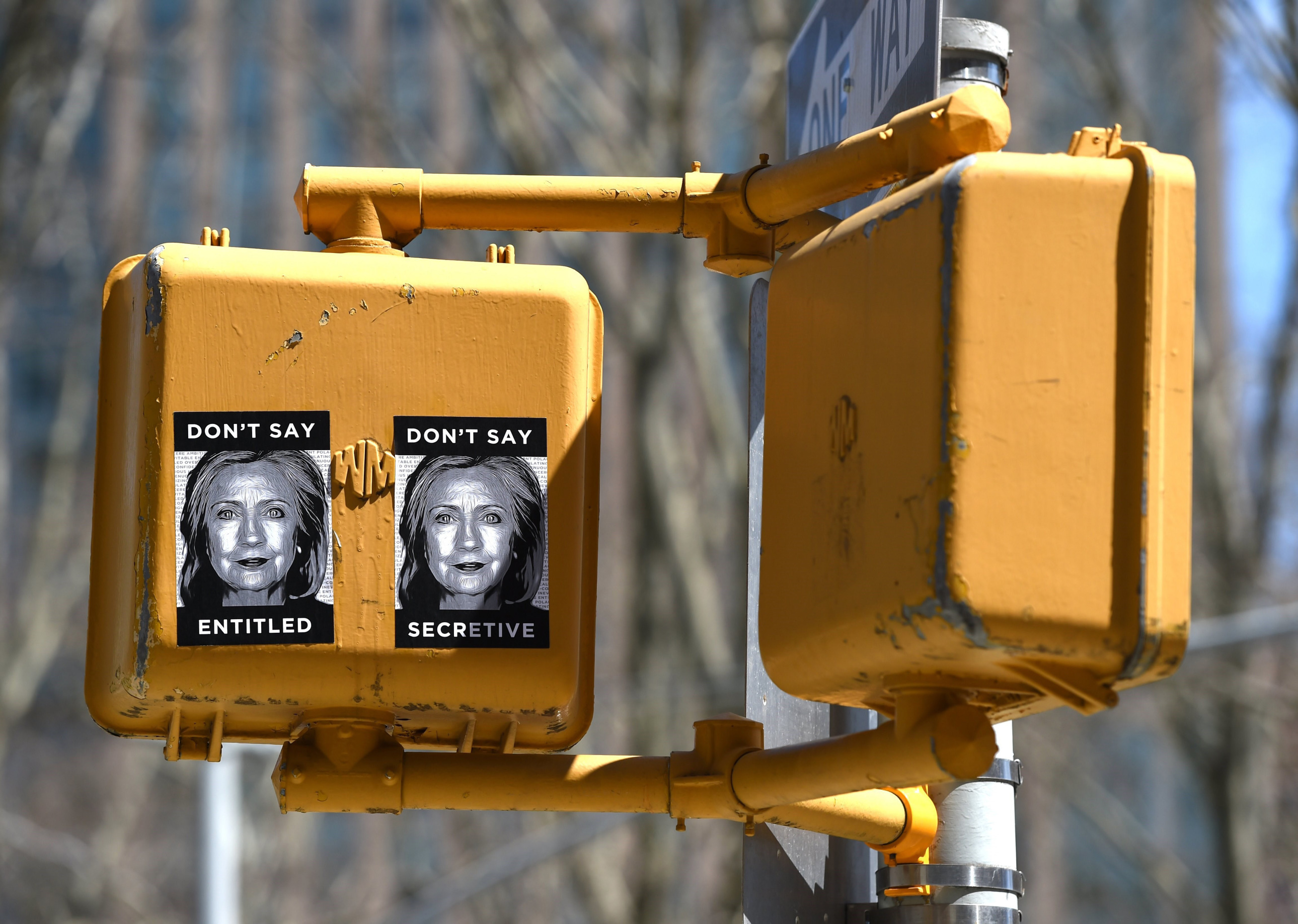 US-VOTE-CLINTON-POSTERS