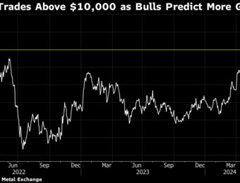 relates to Copper Touches $10,000 as Goldman Sees ‘Stockout’ Risk