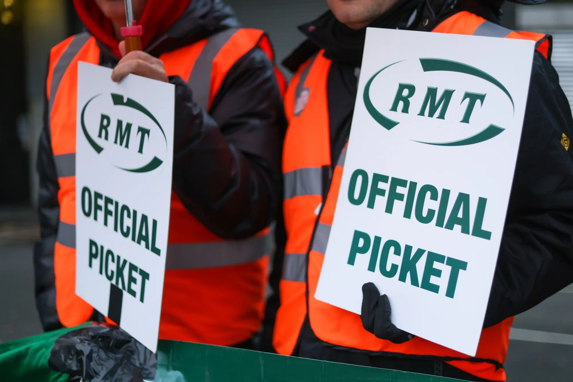 Industrial unrest with pay disputes intensified in December and January.
