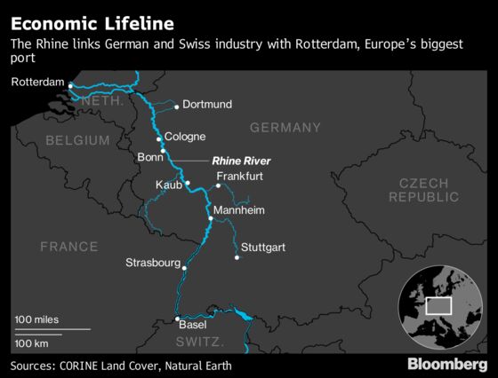 Europe's Most Important River Risks a Repeat of Historic Shutdown