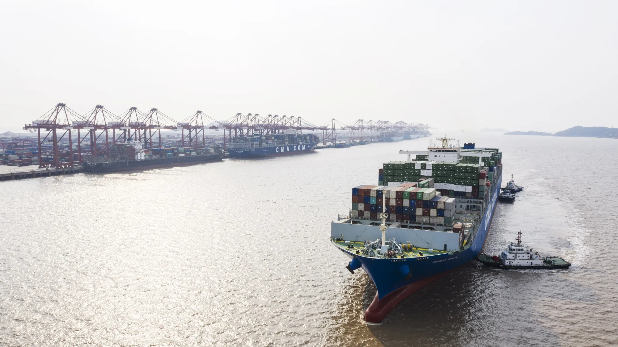 Shanghai's Container Port as U.S. Hikes Tariffs Amid Trade Talks