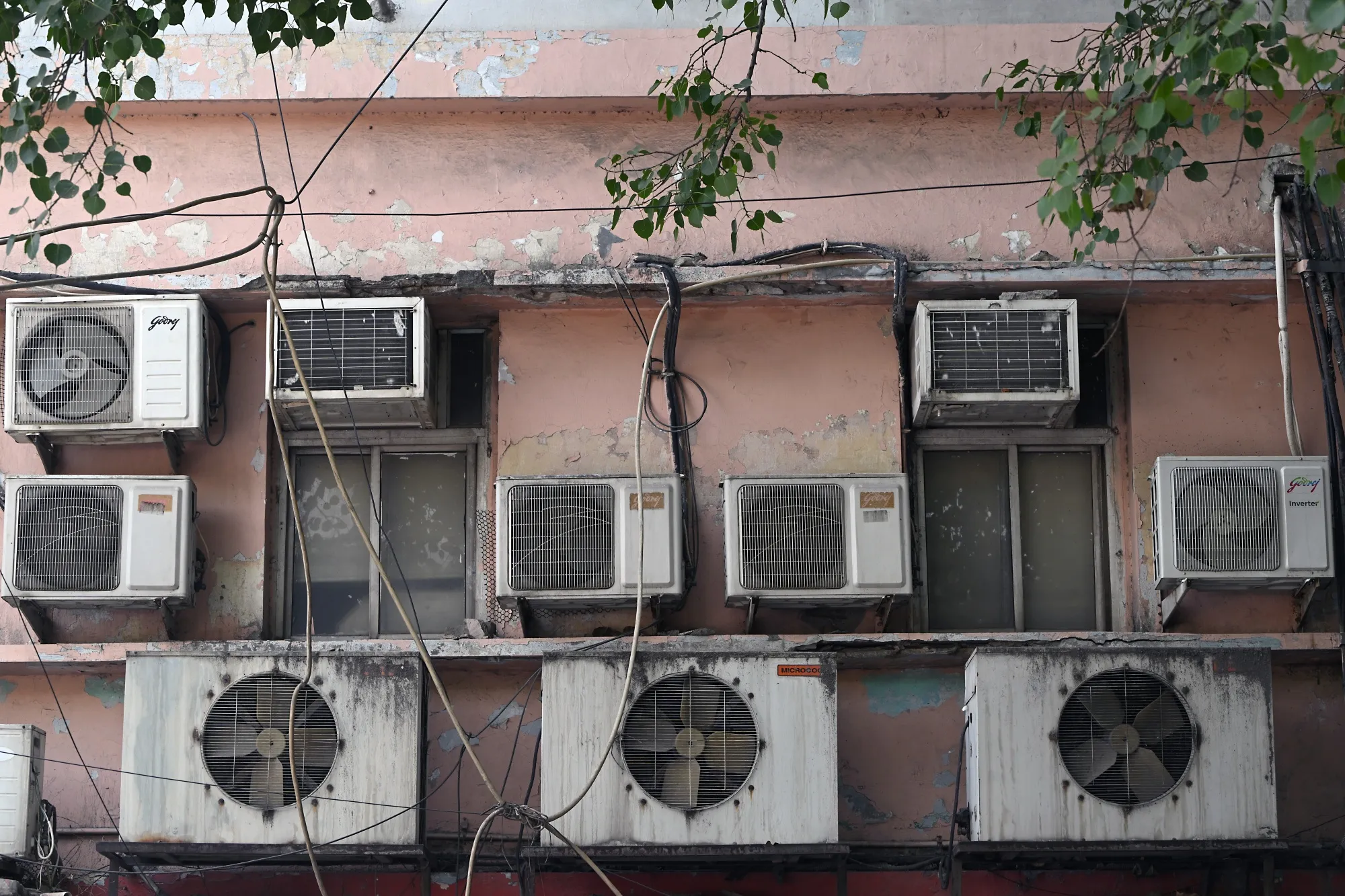 Air conditioning units in New Delhi.