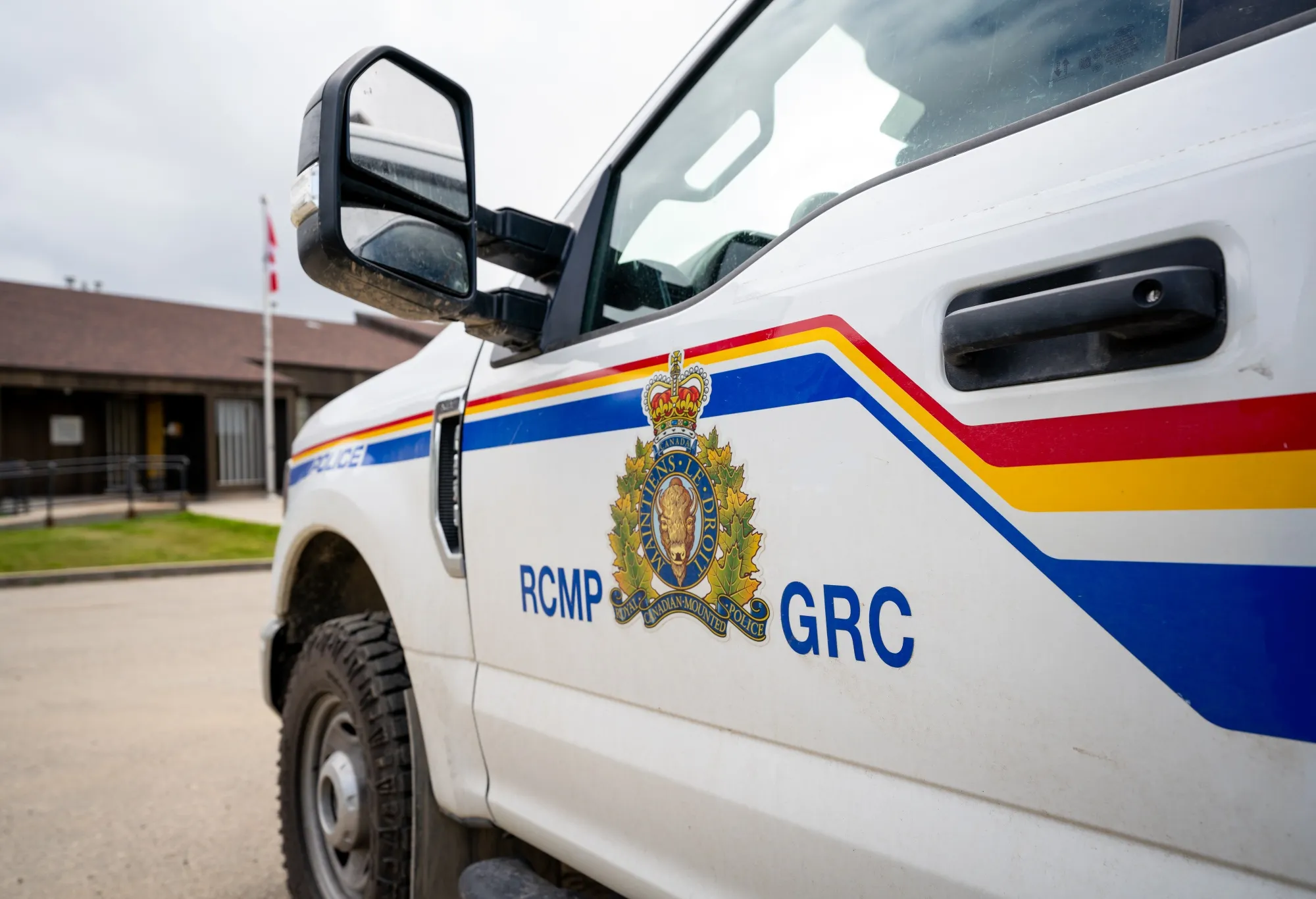 A Royal Canadian Mounted Police (RCMP) vehicle.