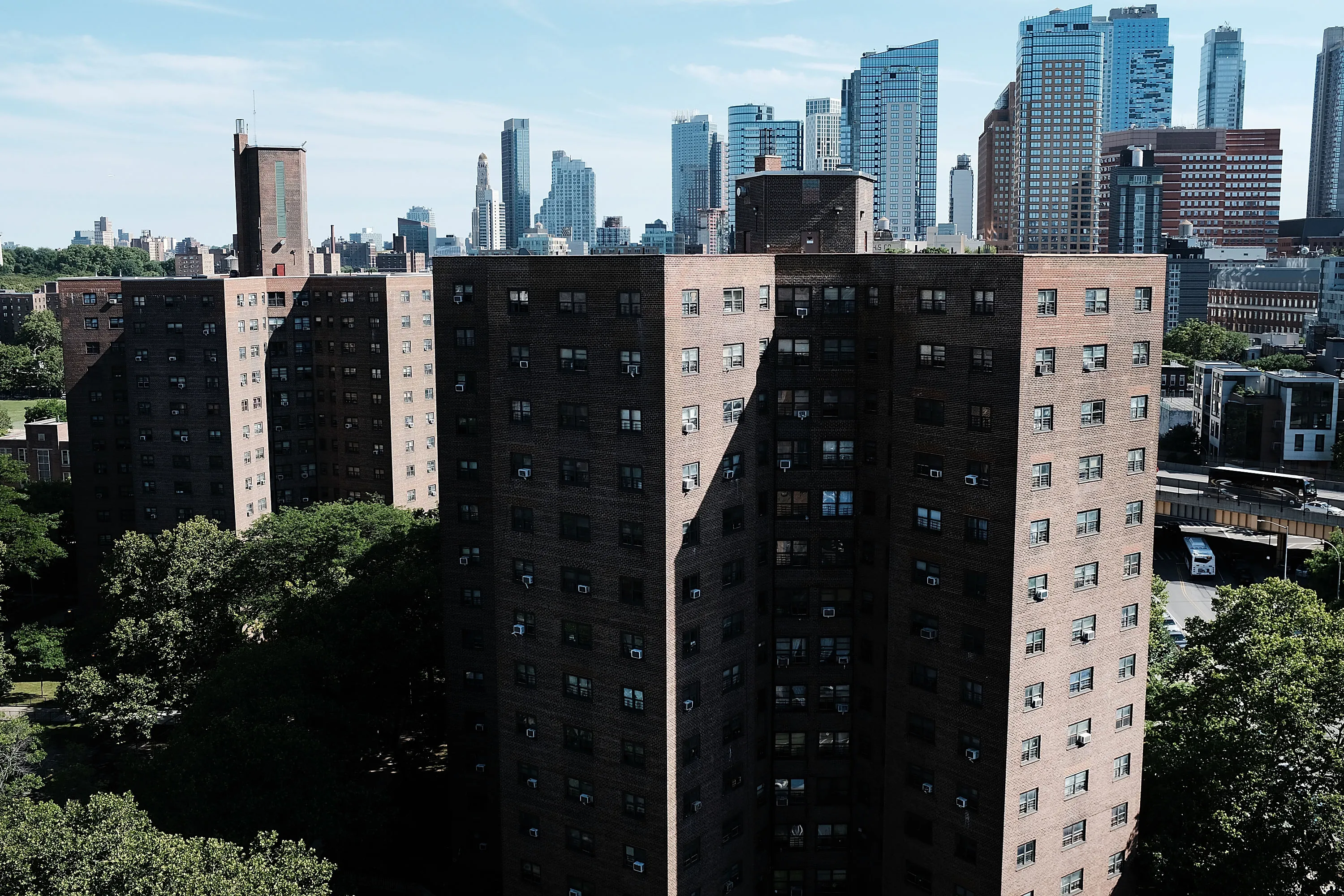 Public housing in Brooklyn, New York.
