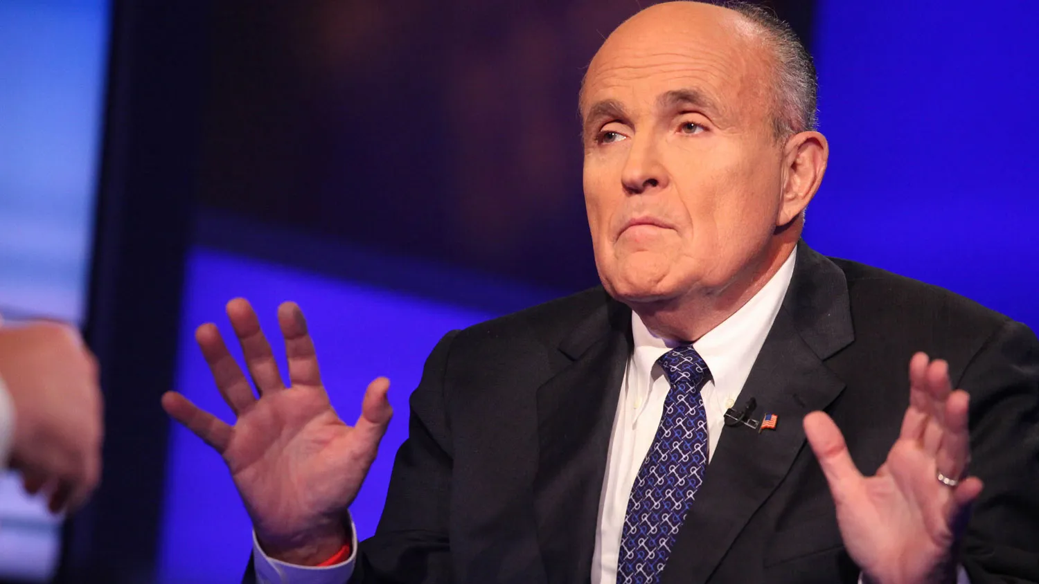 Rudy Giuliani visits 'Cavuto' On FOX Business Network at FOX Studios on September 23, 2014 in New York City.
