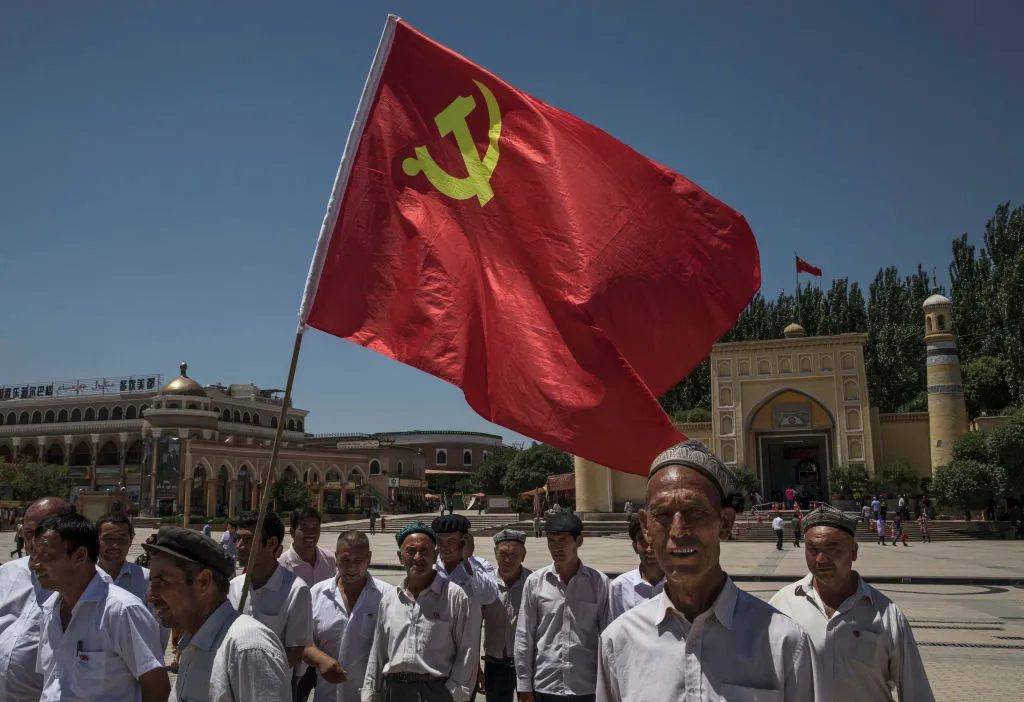 Crescent moon meets hammer and sickle.&nbsp;