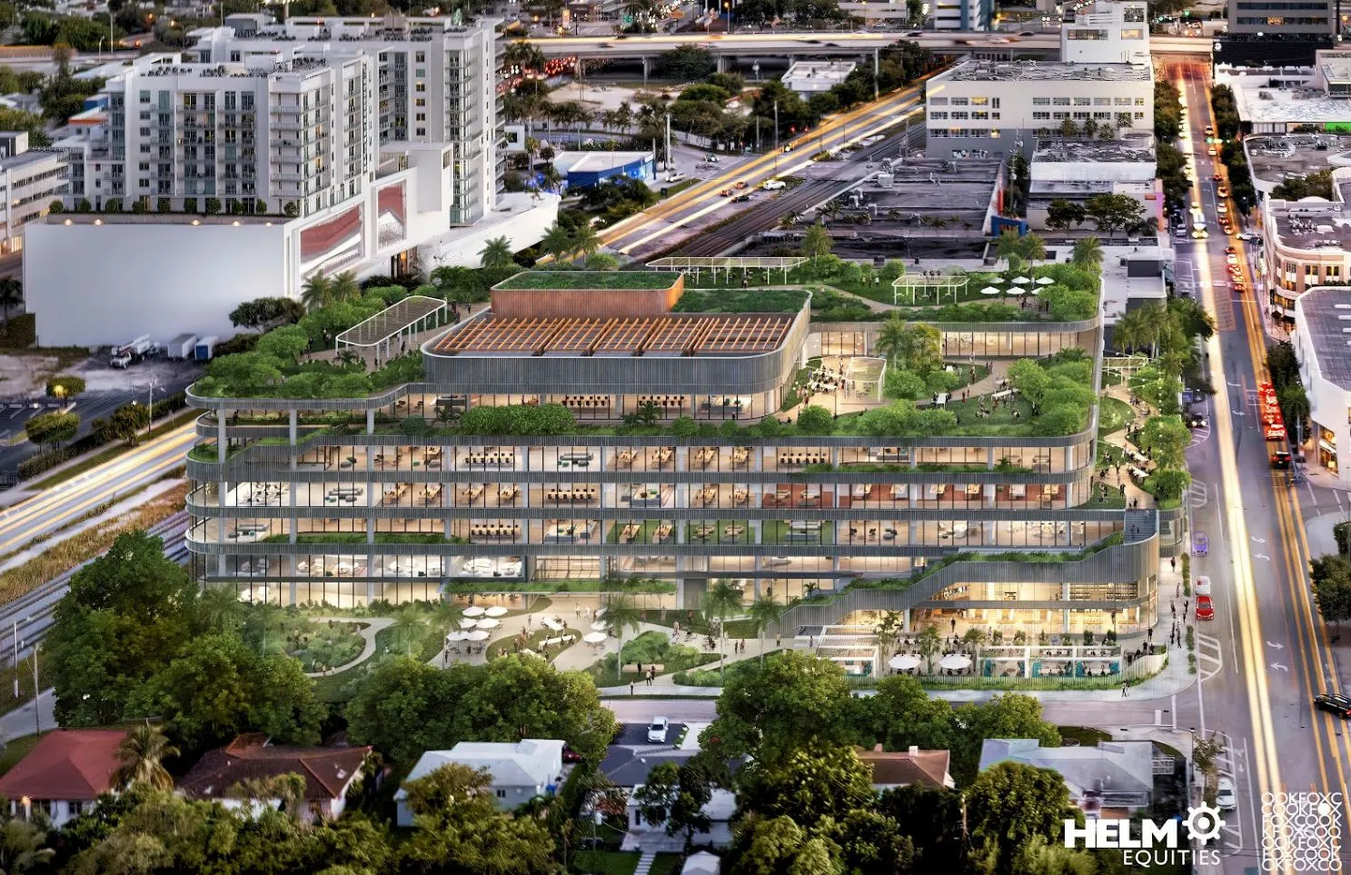 Rendering of new development by Helm Equities in Miami.
