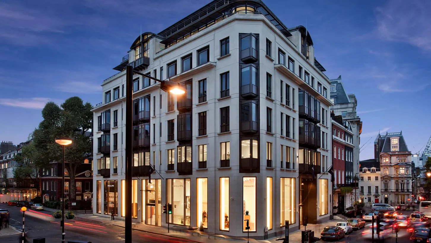 Phillips European Headquarters at 30 Berkeley Square, London.
