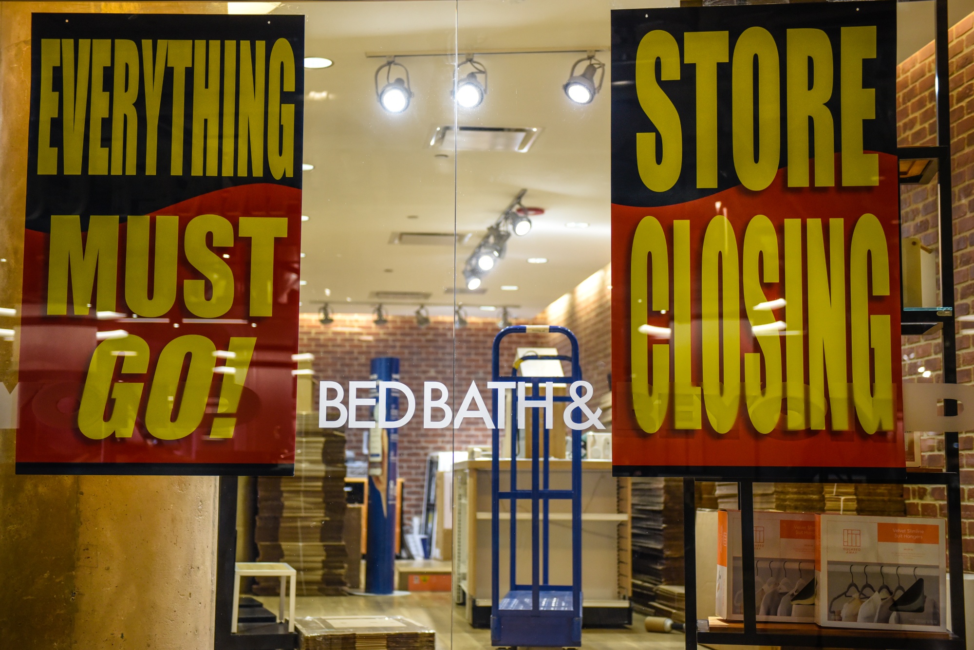 A closing Bed Bath & Beyond store.