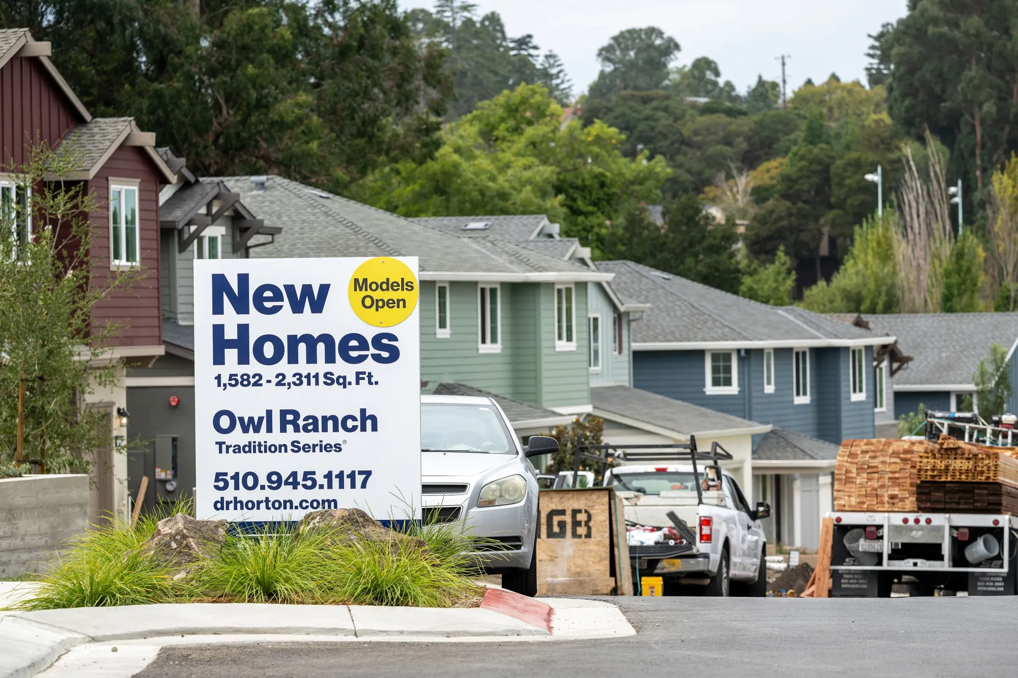 New homes in Hercules, California.
