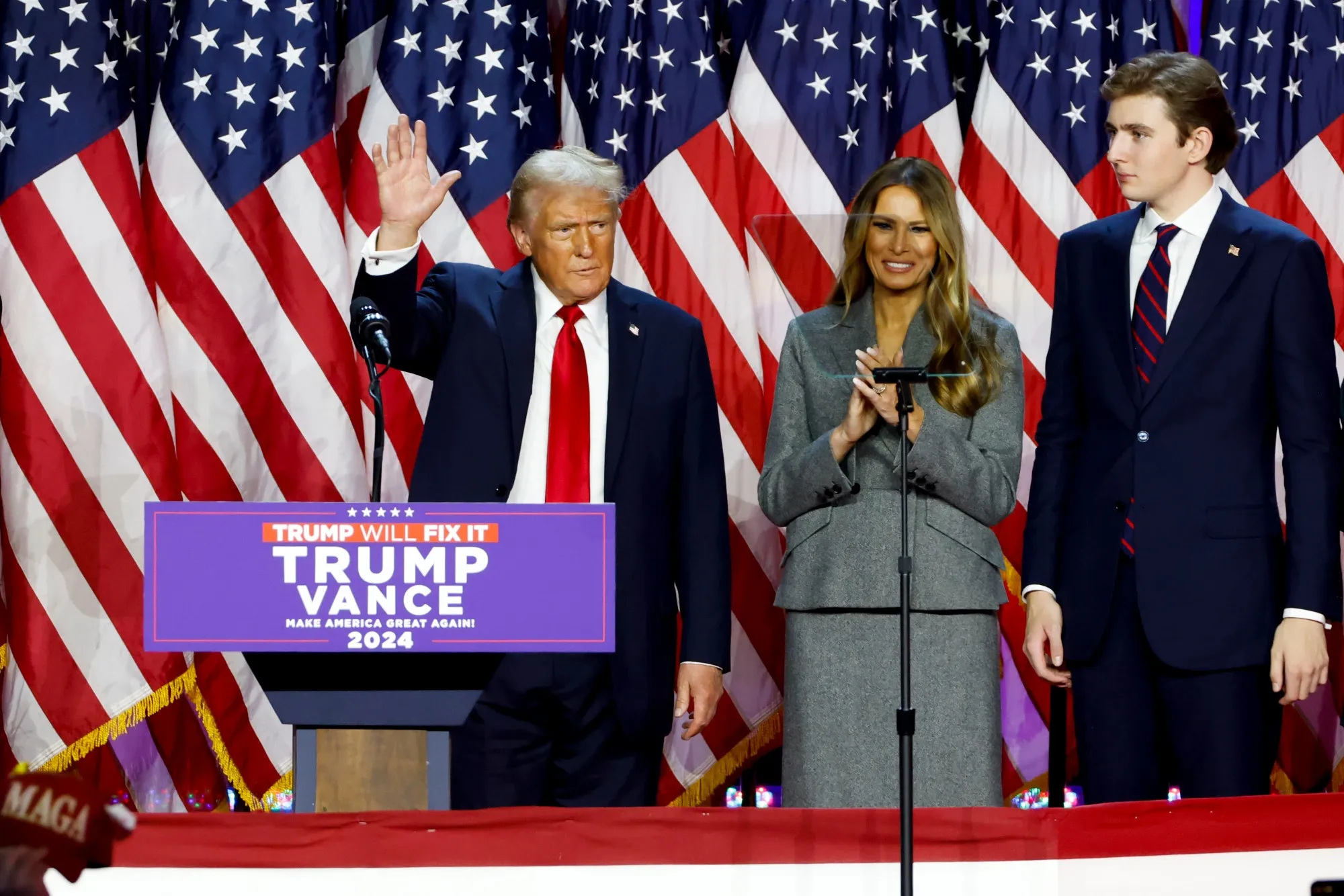Republican Presidential Nominee Donald Trump Holds Election Night Party