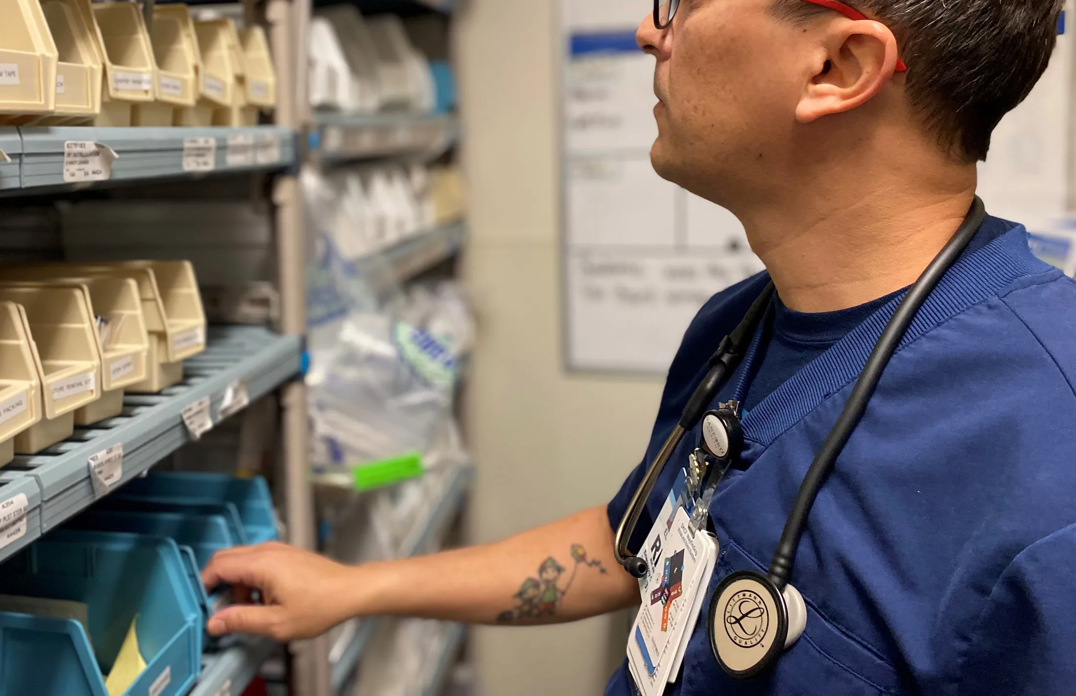 An ER nurse at Sanford Health’s Fargo hospital.