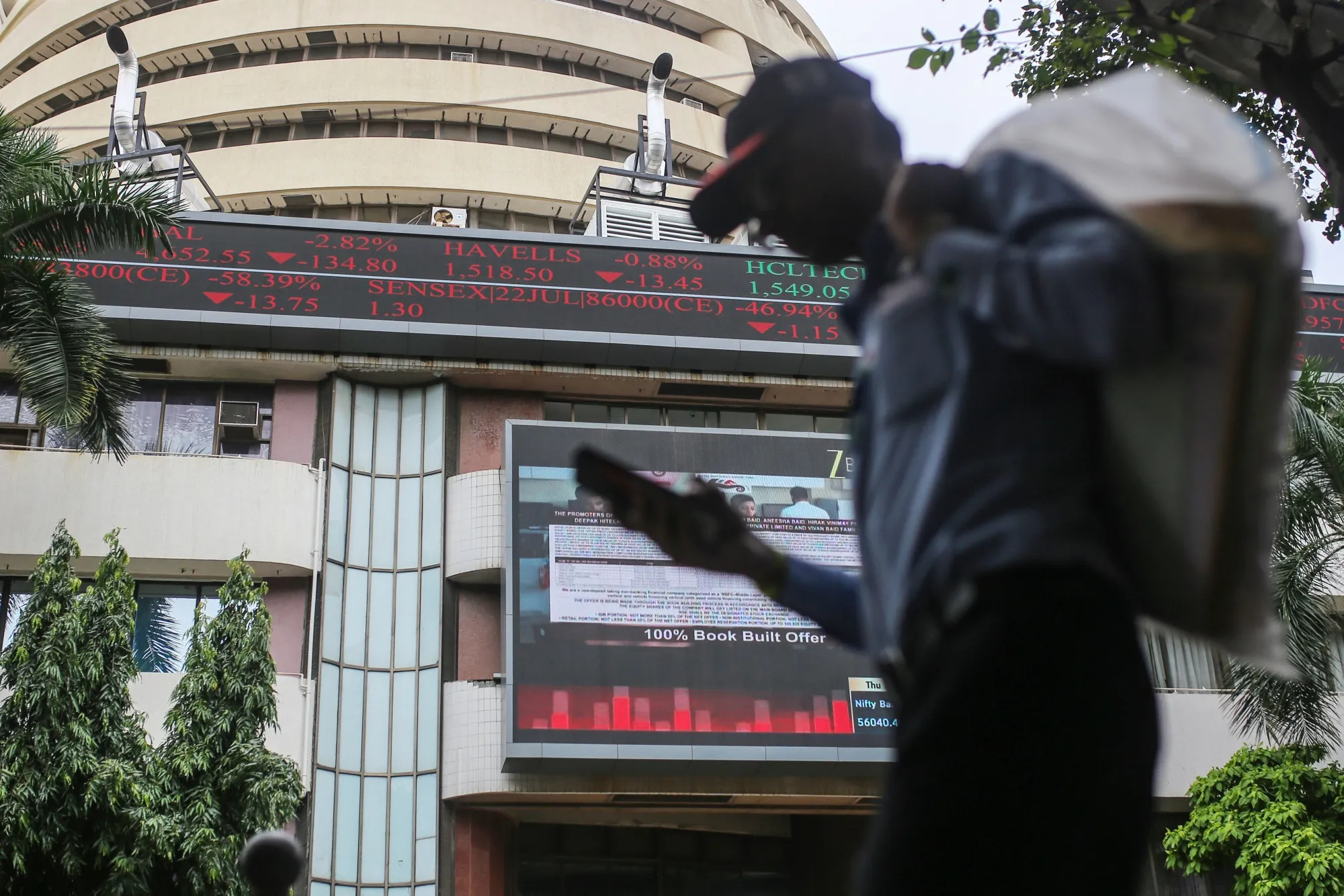 The Mumbai stock exchange.&nbsp;