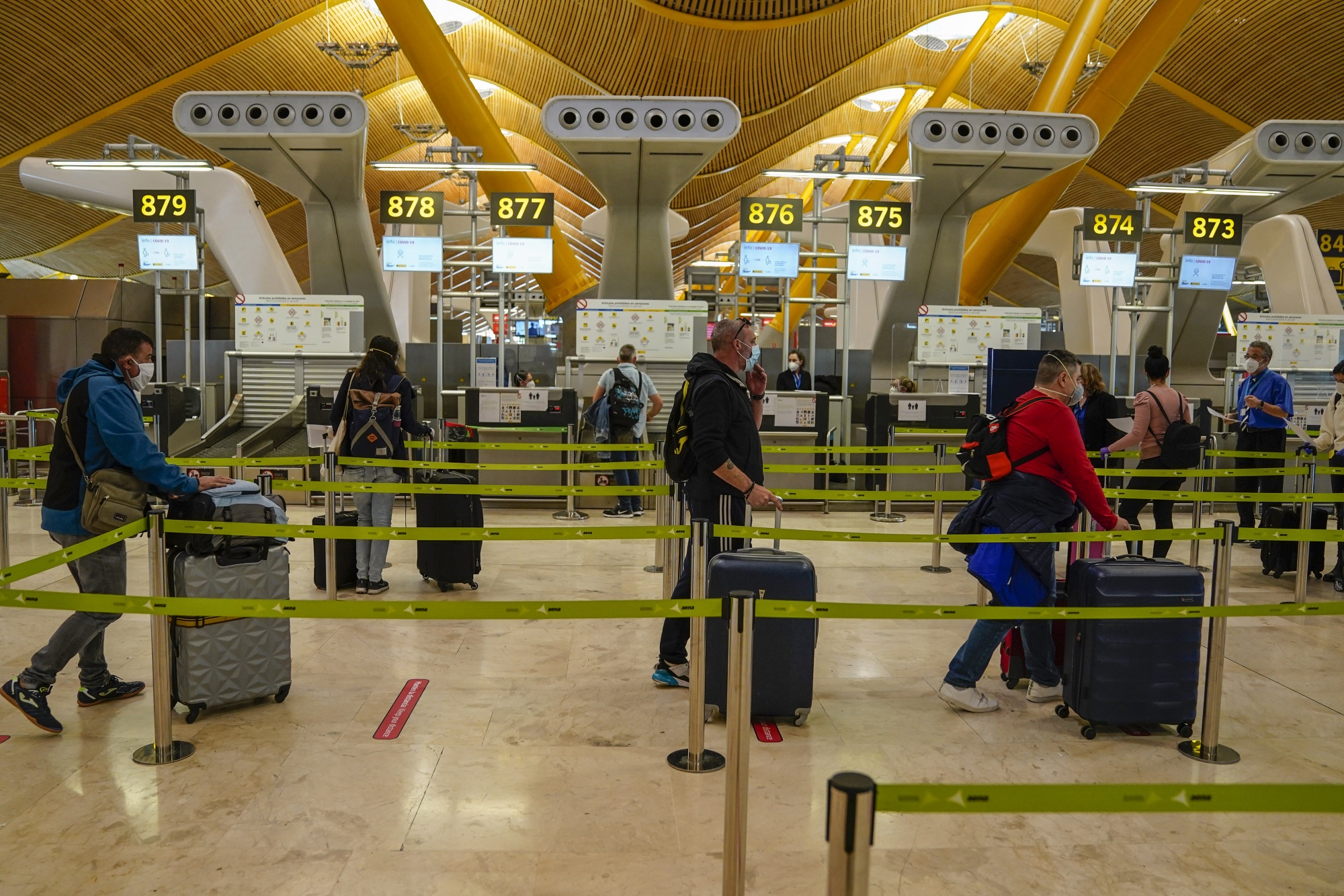 Madrid Barajas Airport As Aviation Industry Navigates Virus Turbulence