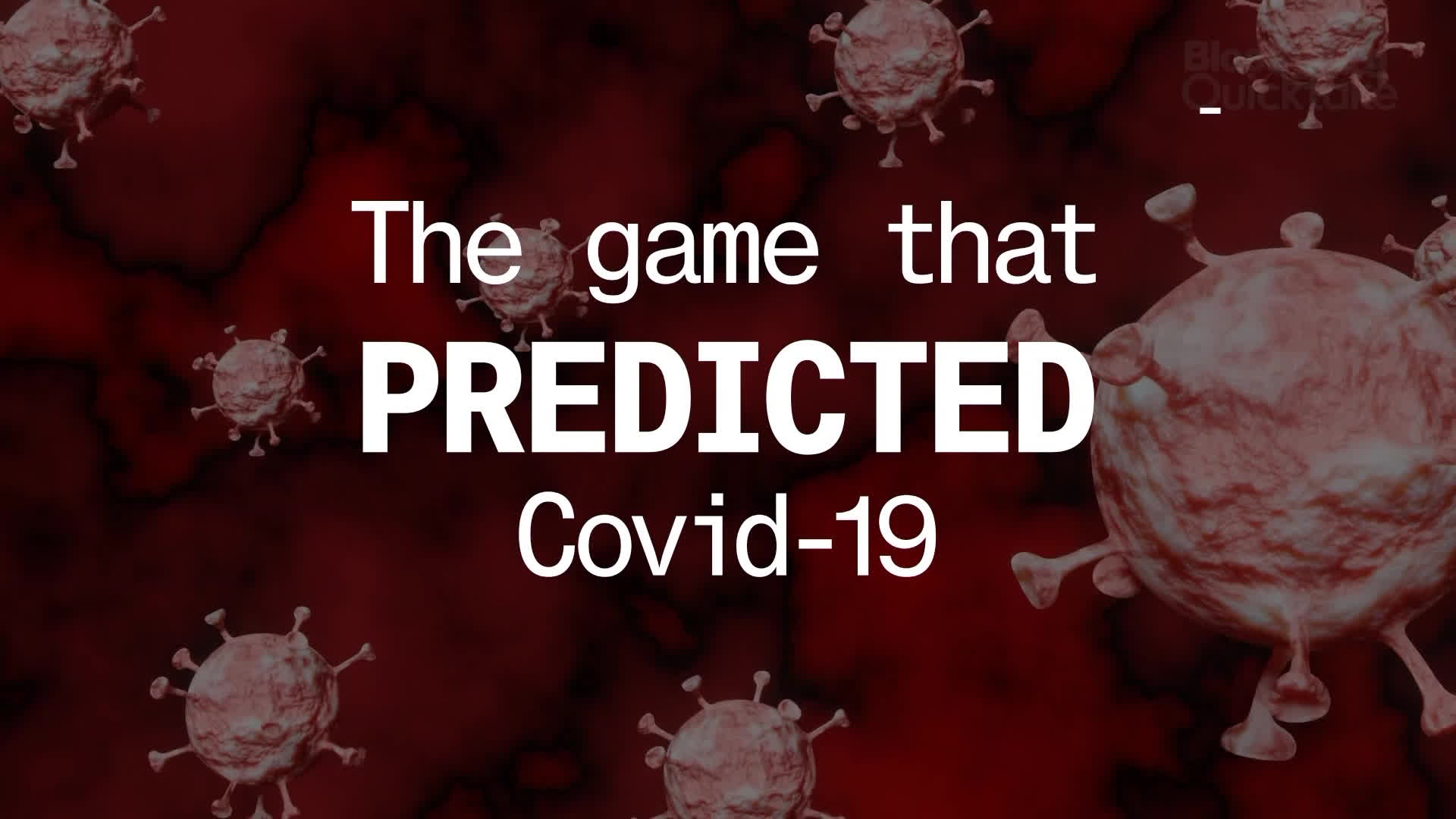 Watch Viral Game Predicted Covid-19 Pandemic A Decade Ago - Bloomberg