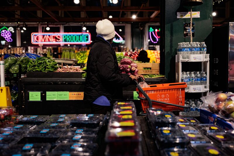 Shoppers at the Reading Terminal Market in Philadelphia, Pennsylvania, US, on Monday, Feb. 12, 2024. 