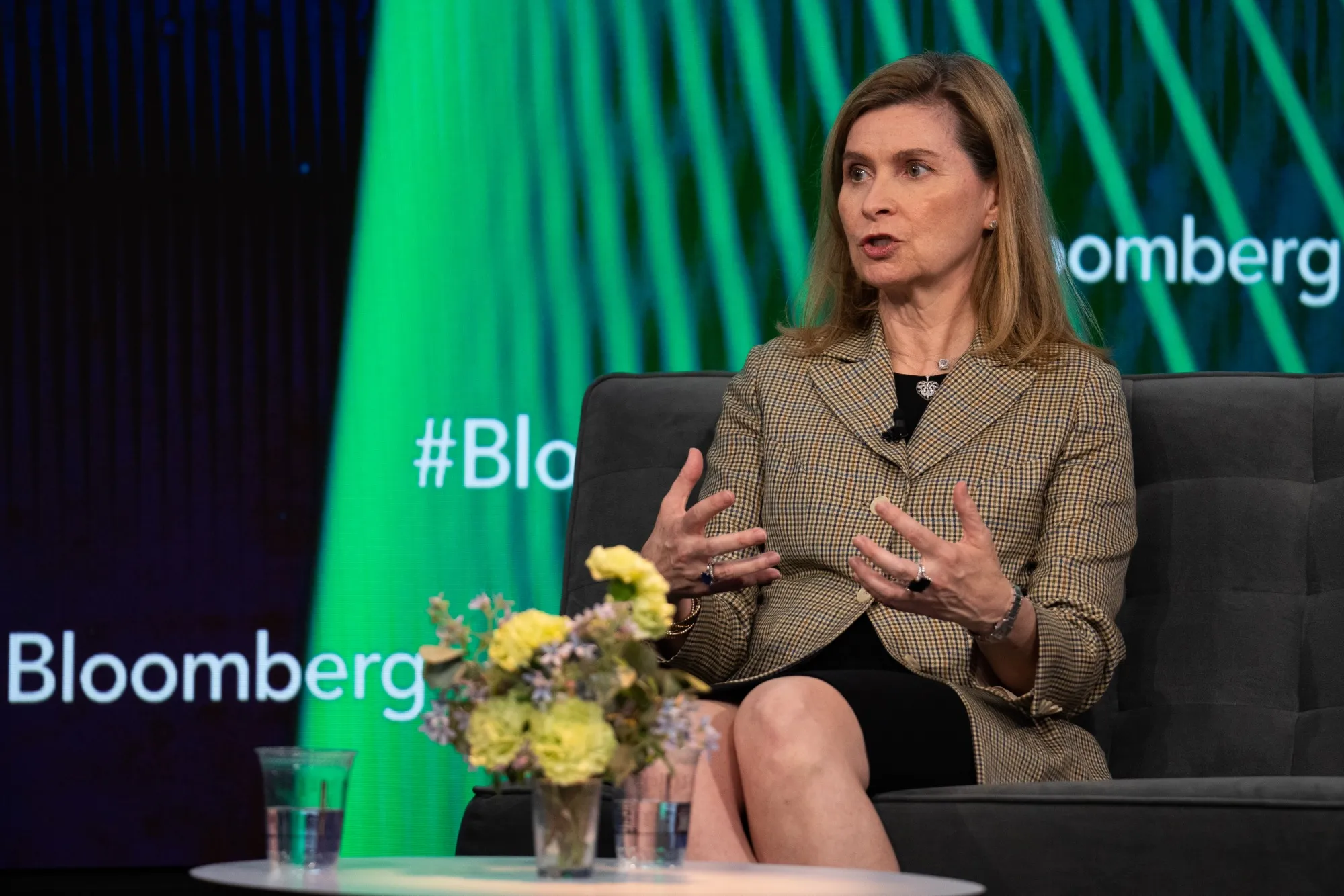 Mary Ann Deignan, head of capital markets advisory at Lazard, speaks during the Bloomberg Invest event in New York