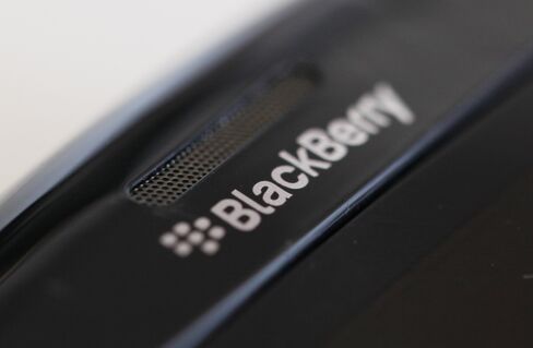 A Research in Motion Ltd. (RIM) Blackberry smartphone