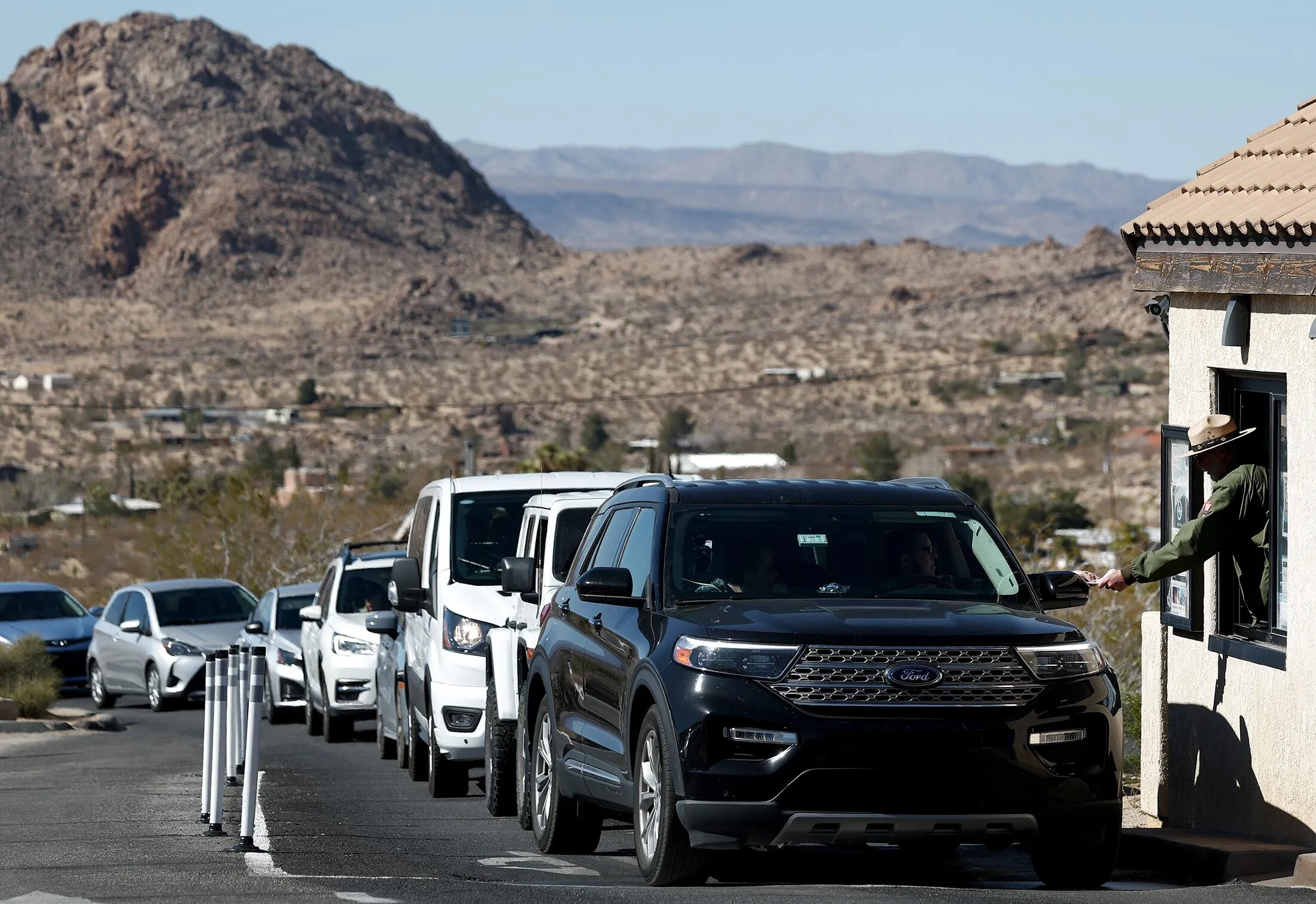 An entrance gate at&nbsp;Joshua Tree National Park in California.
