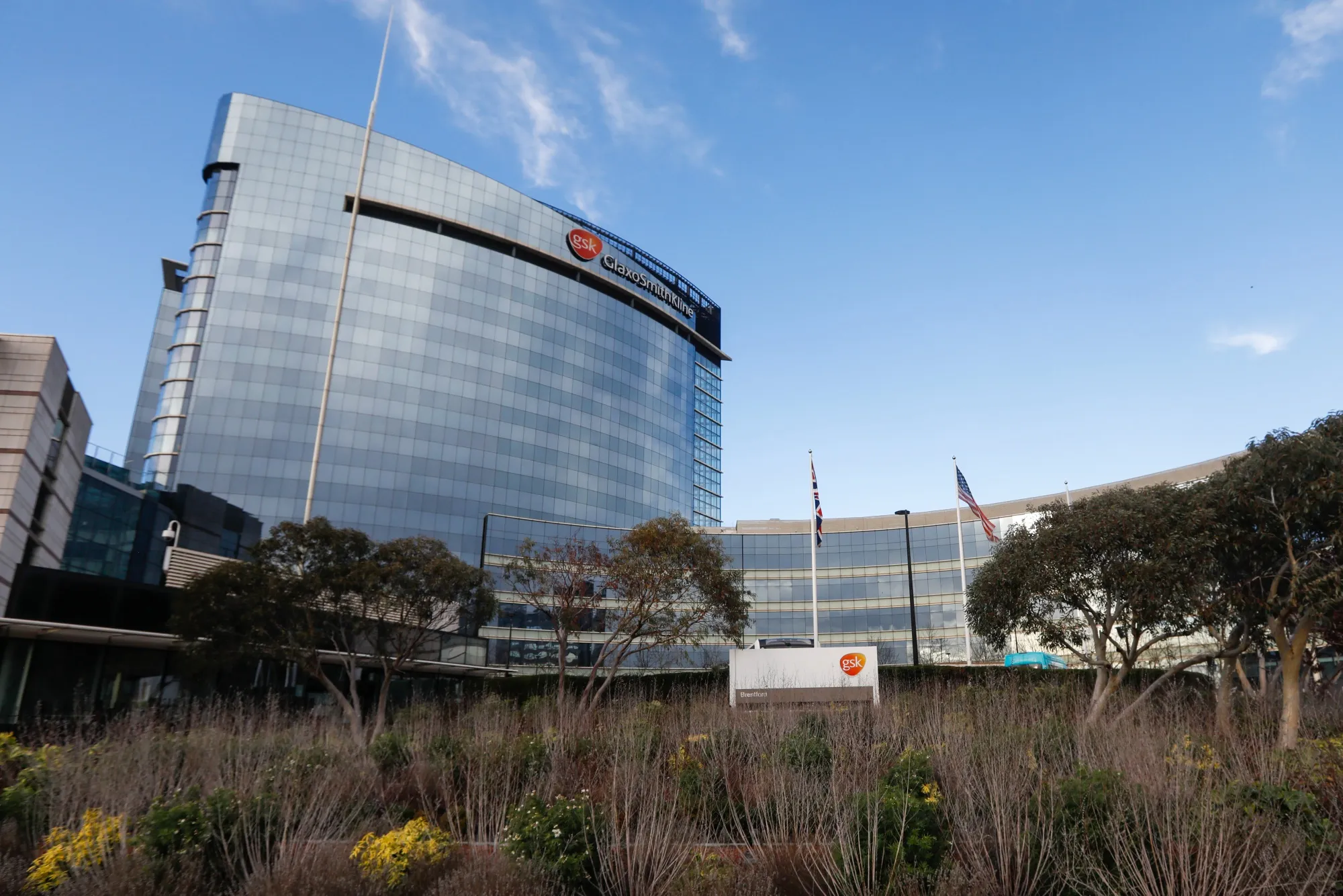 The headquarter offices of Glaxosmithkline Plc&nbsp;in London.