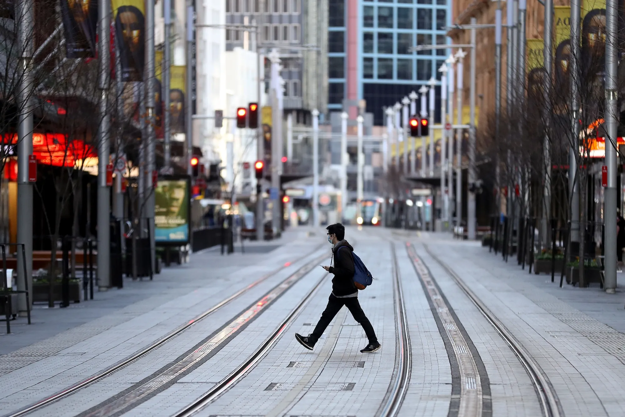 A deserted street during the recent&nbsp;month-long&nbsp;lockdown in Sydney.
