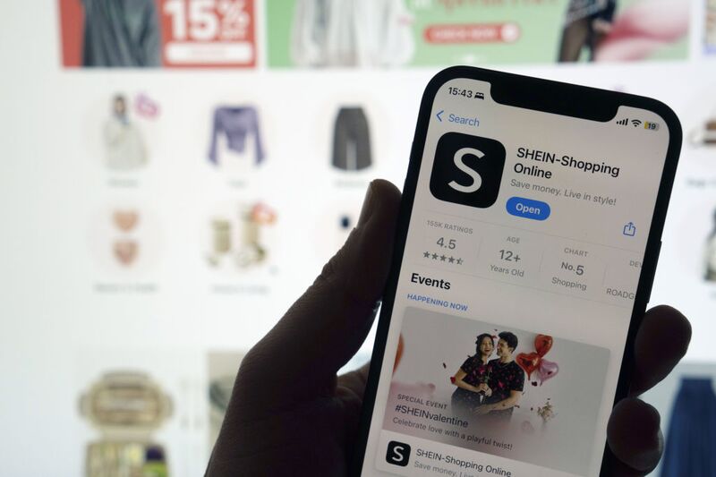 The Shein application on the App Store, Shanghai, Feb. 3, 2025