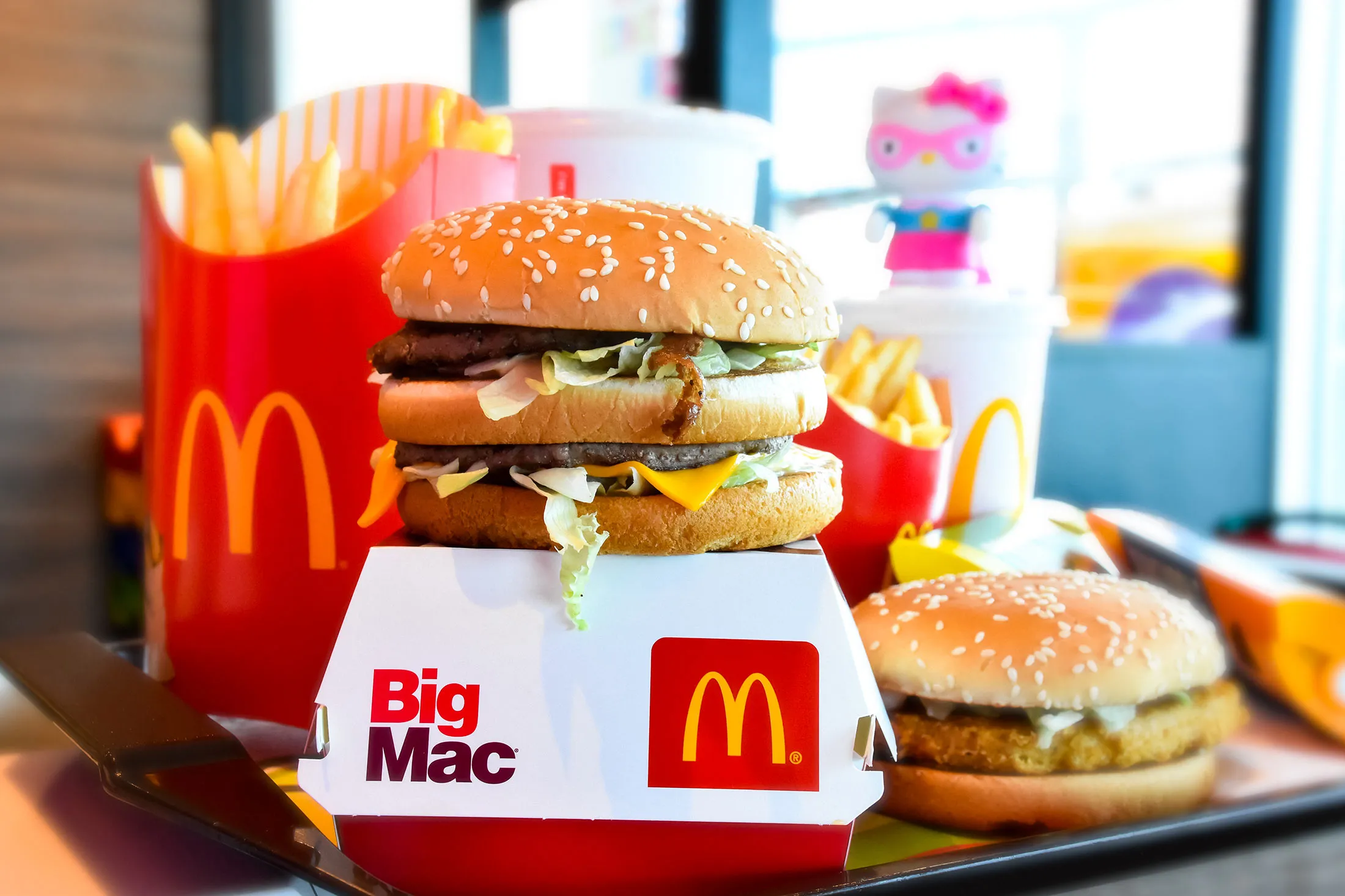 A Big Mac meal at McDonald’s.