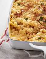 This image released by Gallery Books shows  a recipe for macaroni and cheese from the book, &quot;Vegan, at Times; 120+ Recipes for Every Day or Every So Often,&quot; by Jessica Seinfeld with Sara Quessenberry. (Mark Weinberg/Gallery Books via AP)