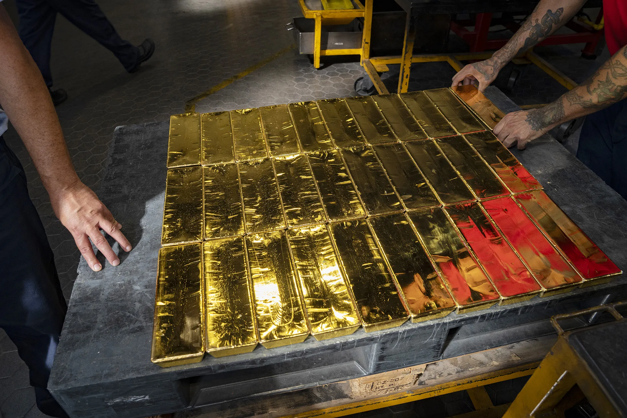 Gold Refining at the Valcambi SA facility in the Swiss town of Balerna