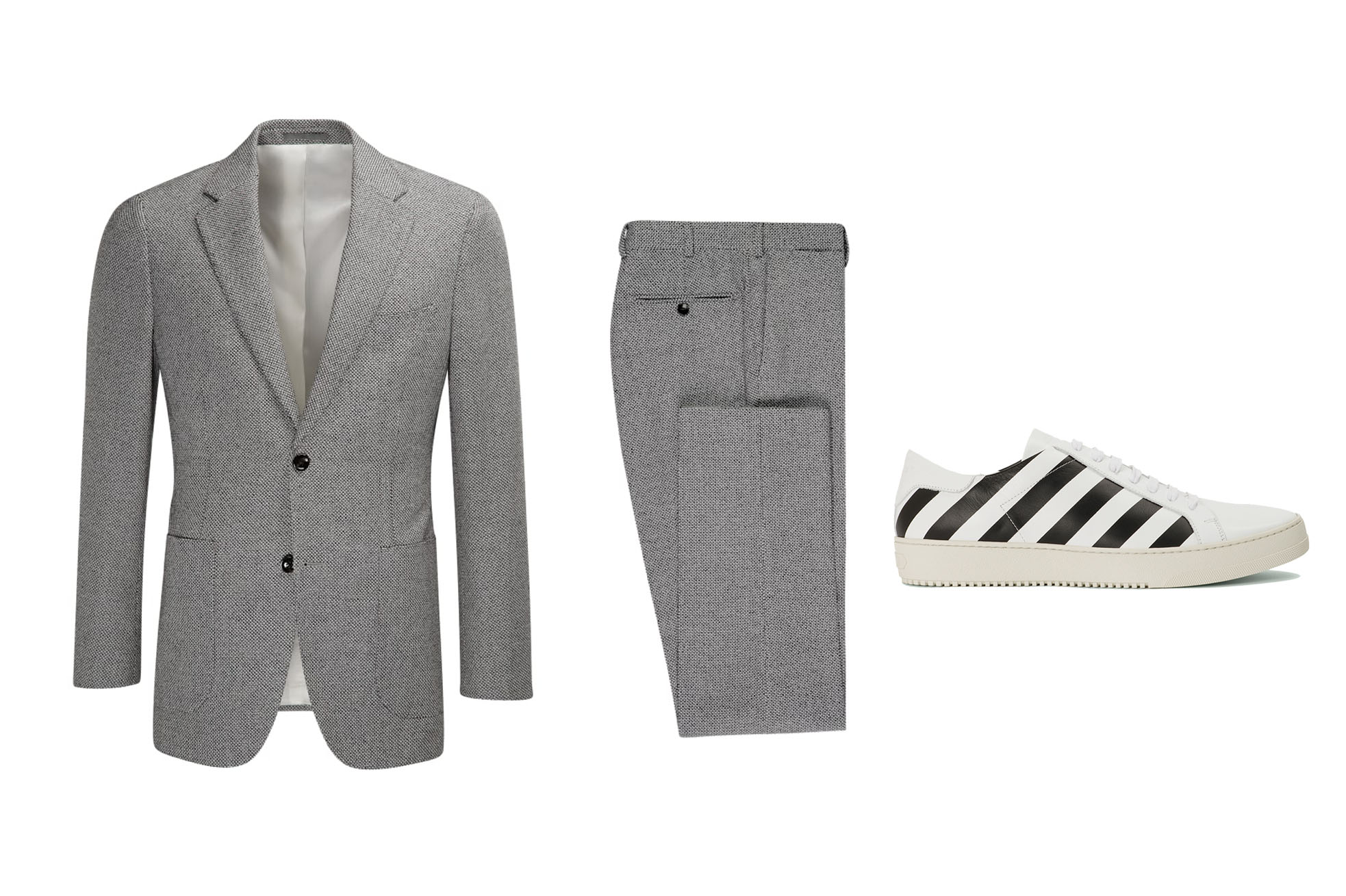 I understand & wish to continue | Suits and sneakers, White sneakers men,  Mens outfits