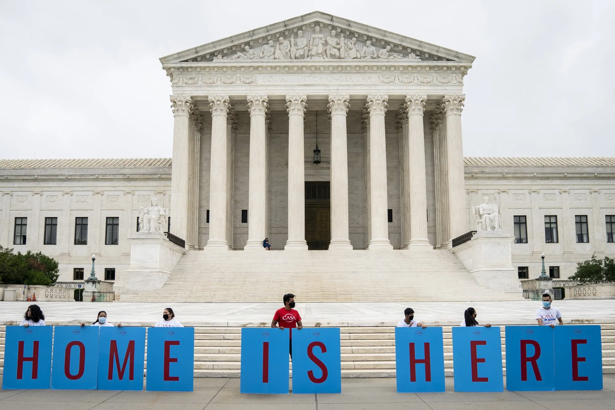A rally outside the U.S. Supreme Court in June, when justices&nbsp;denied the Trump administration's attempt to end DACA, the Deferred Action for Childhood Arrivals program.&nbsp;