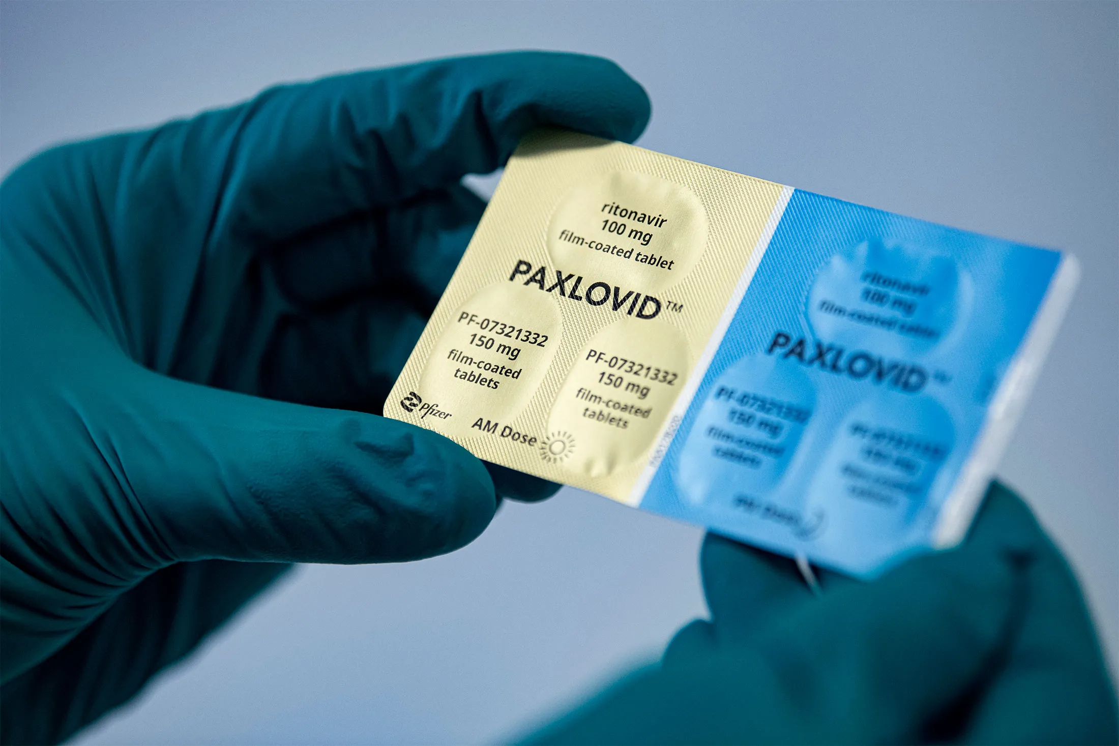 Pfizer’s Paxlovid antiviral pills.