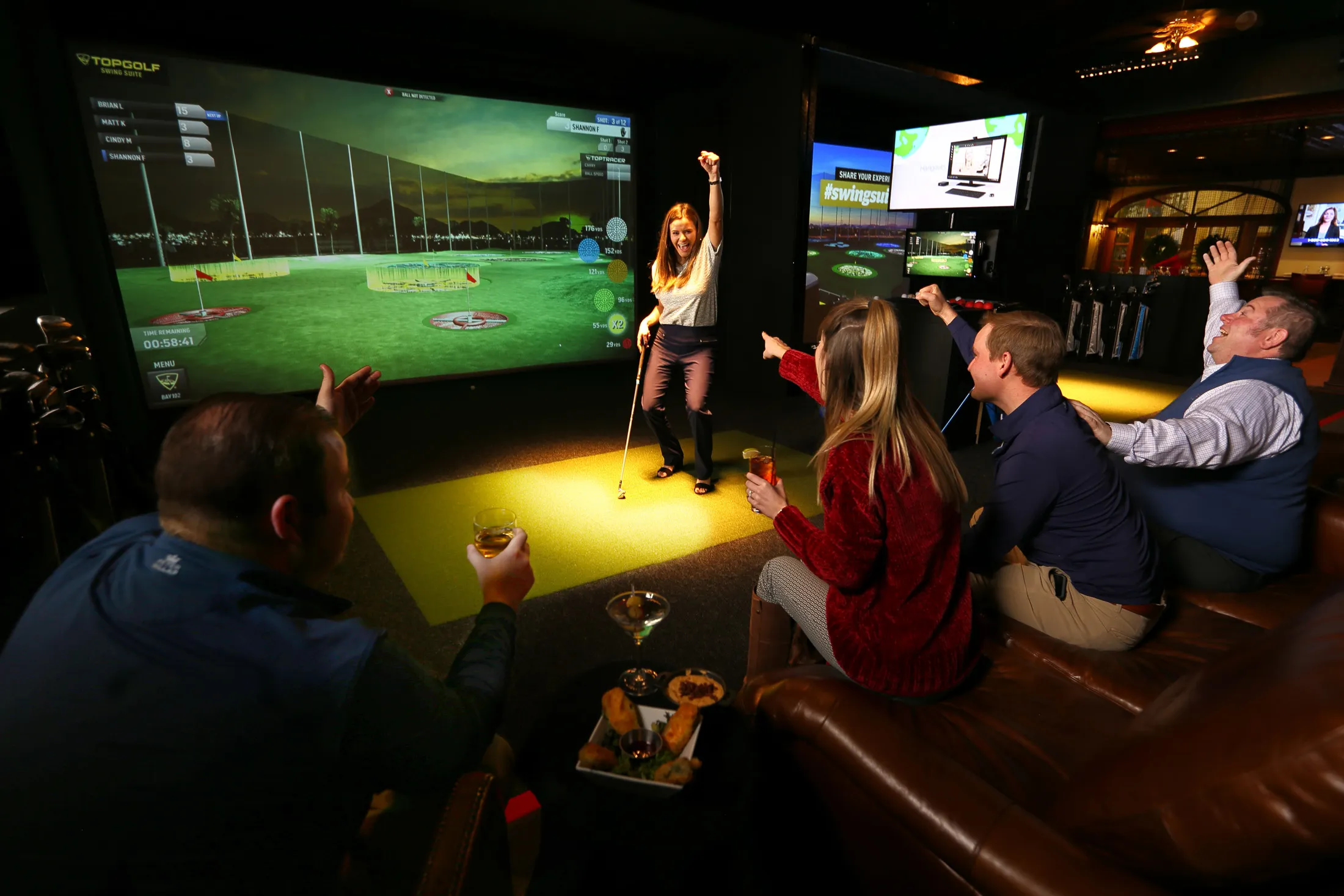 A TopGolf Swing Suite at Nemacolin Resort in Farmington, Pa.