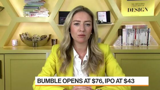 Dating App Bumble Jumps in Debut After $2.15 Billion IPO
