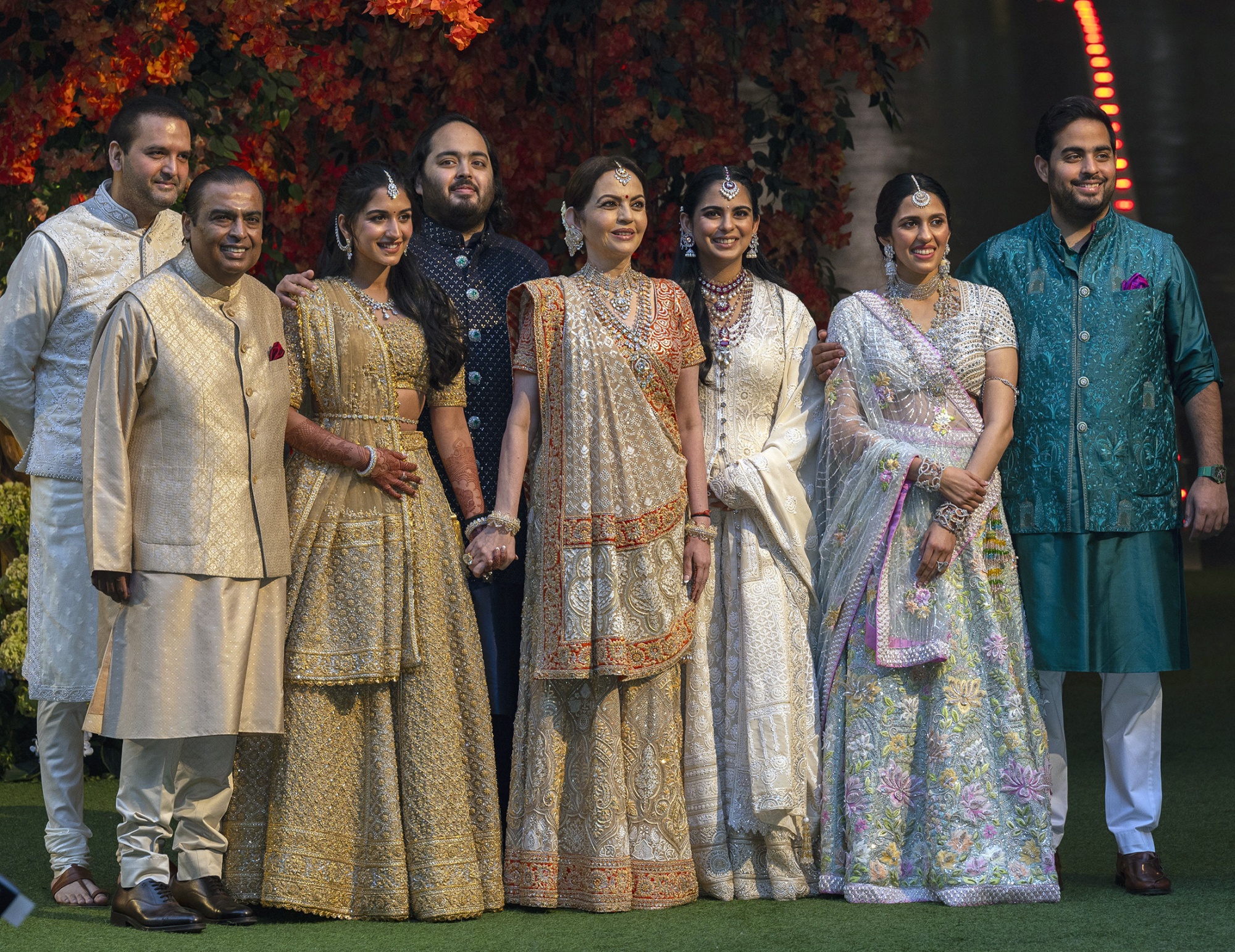 While the family’s A-list invitees bring along well-wishes for the couple, many also carry India business plans. 