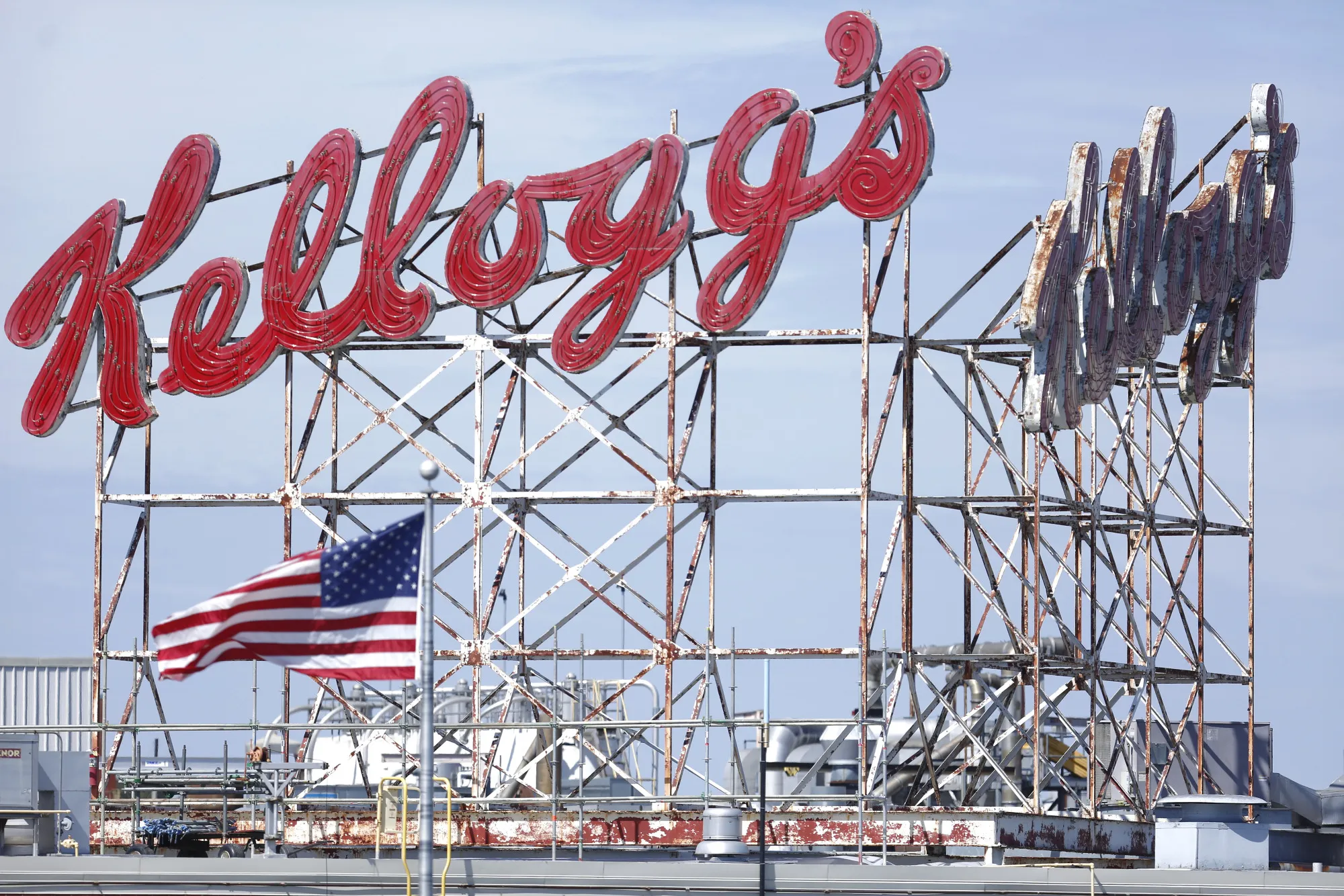 The Kellogg cereal plant in Memphis, Tennessee.