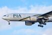 A Pakistan International Airlines passenger jet.