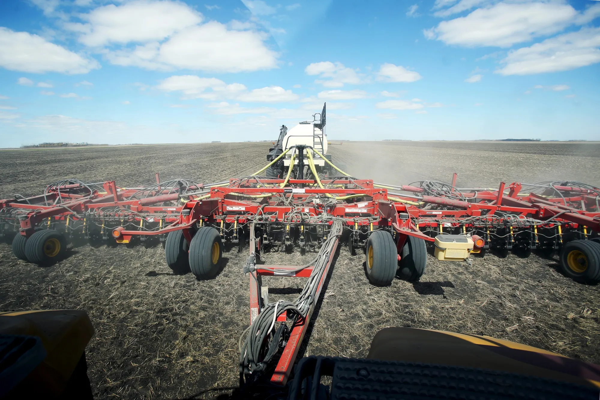 Seeding Operations On A Canola Farm As China Rejects Shipments