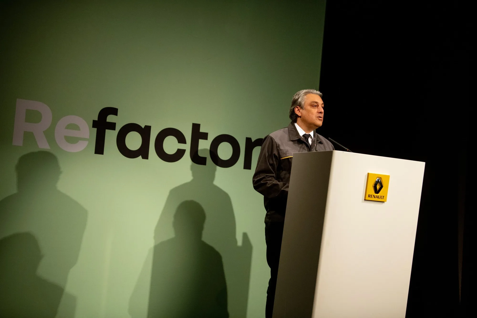 Luca de Meo at the Renault Re-Factory recycling plant in Flins, France, on Nov. 30.