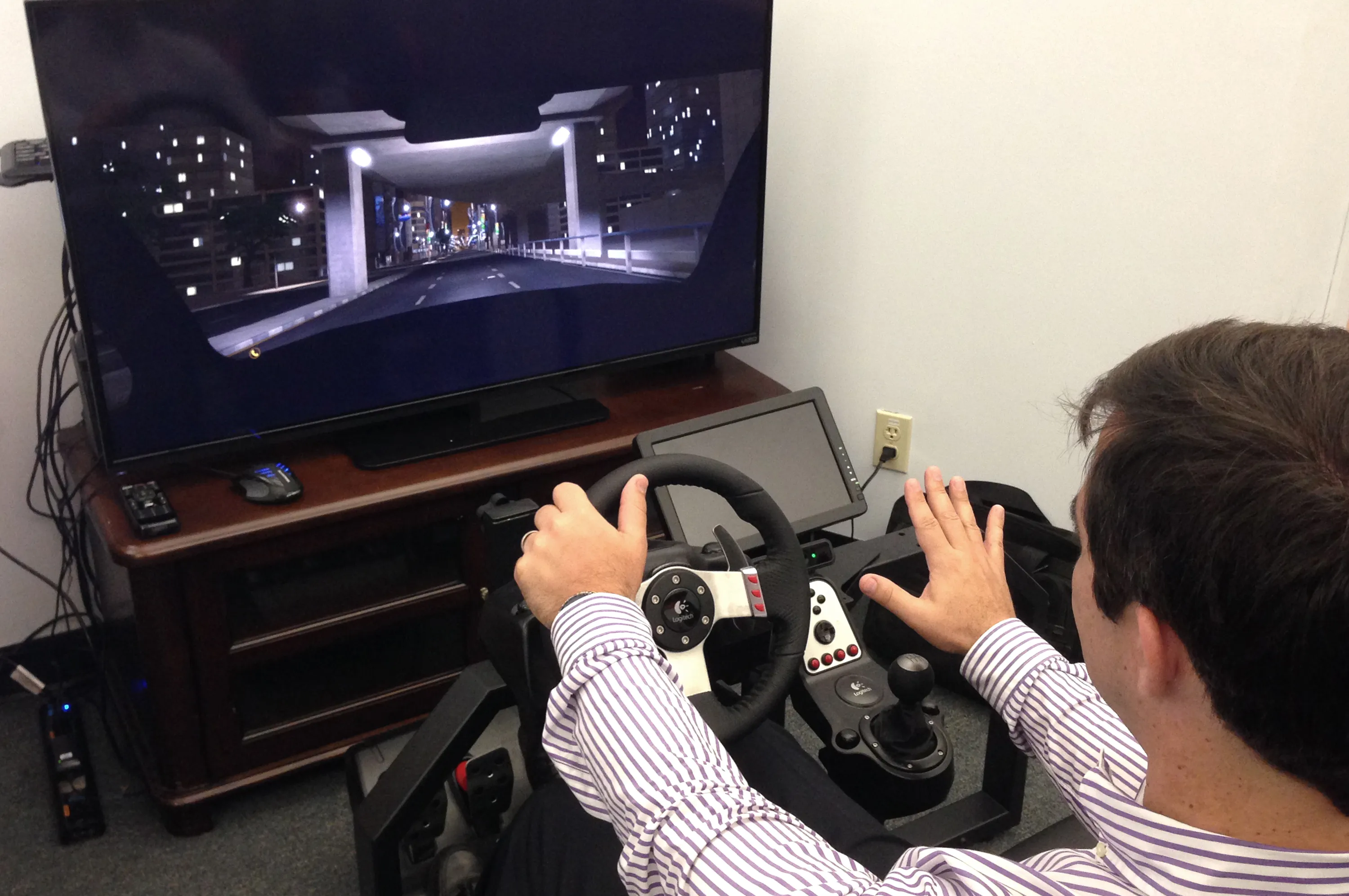 SoftKinetic's automotive demo on August 5, 2014. Source: SoftKinetic via Bloomberg