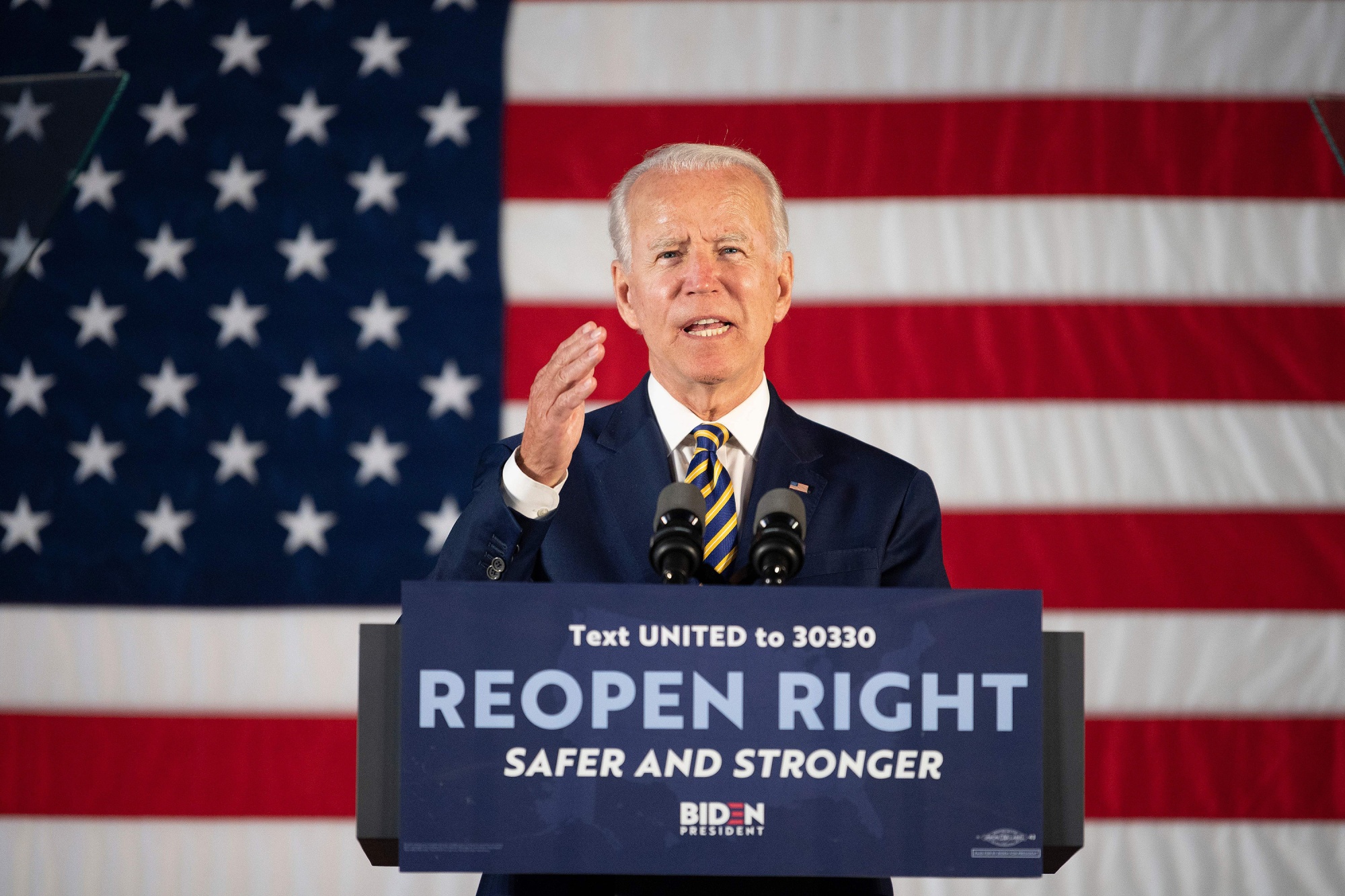 Joe Biden speaks&nbsp;in Darby, Pennsylvania, on June 17.&nbsp;