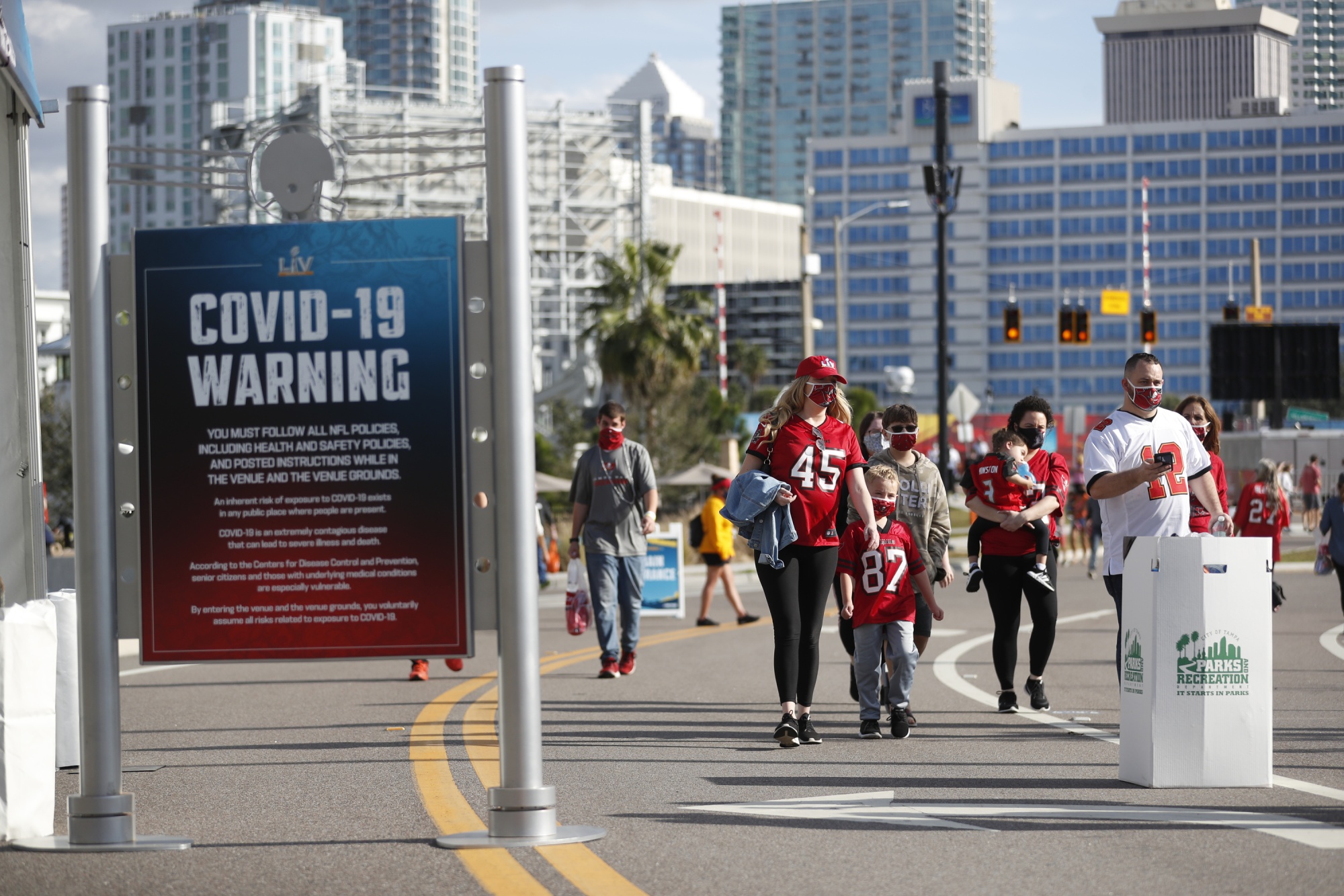 NFL touts its COVID safety record ahead of Sunday's super bowl