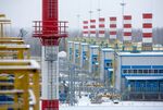 The Gazprom PJSC Slavyanskaya compressor station, the starting point of the Nord Stream 2 gas pipeline, in Ust-Luga, Russia.