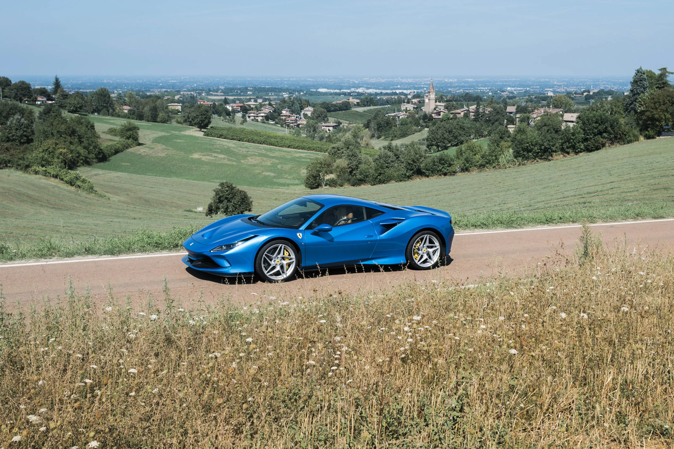 The author driving&nbsp;the 2020 Ferrari F8 Tributo in the hills above Fiorano&nbsp;Modenese, Italy.&nbsp;