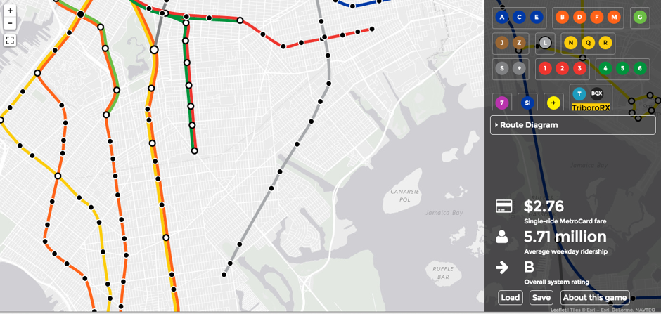 I deepened the reach of the L in my version of the 2016 version of New York's subway.