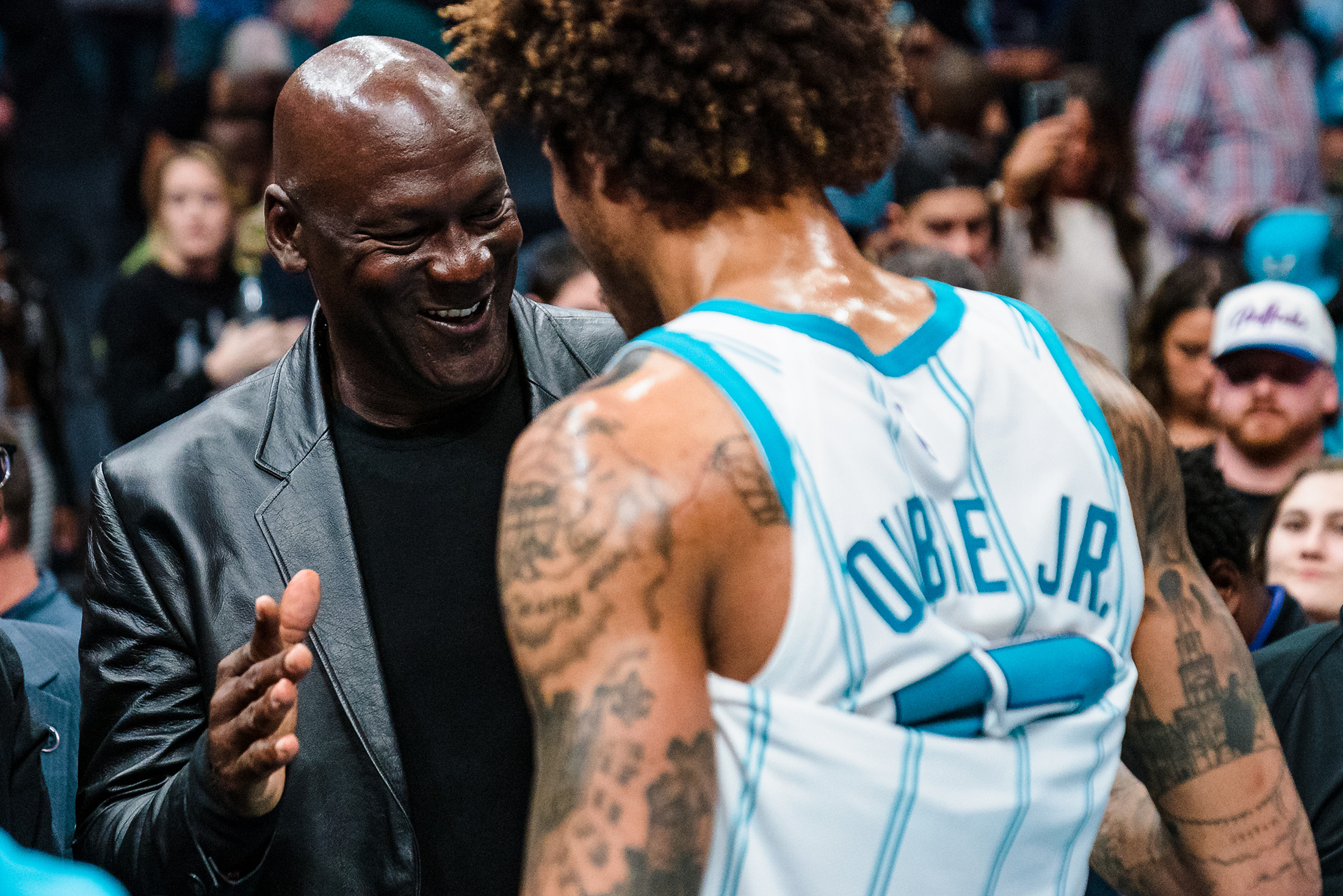 MJ Pulled Up To The Hornets Game And Looked Ready To Check In
