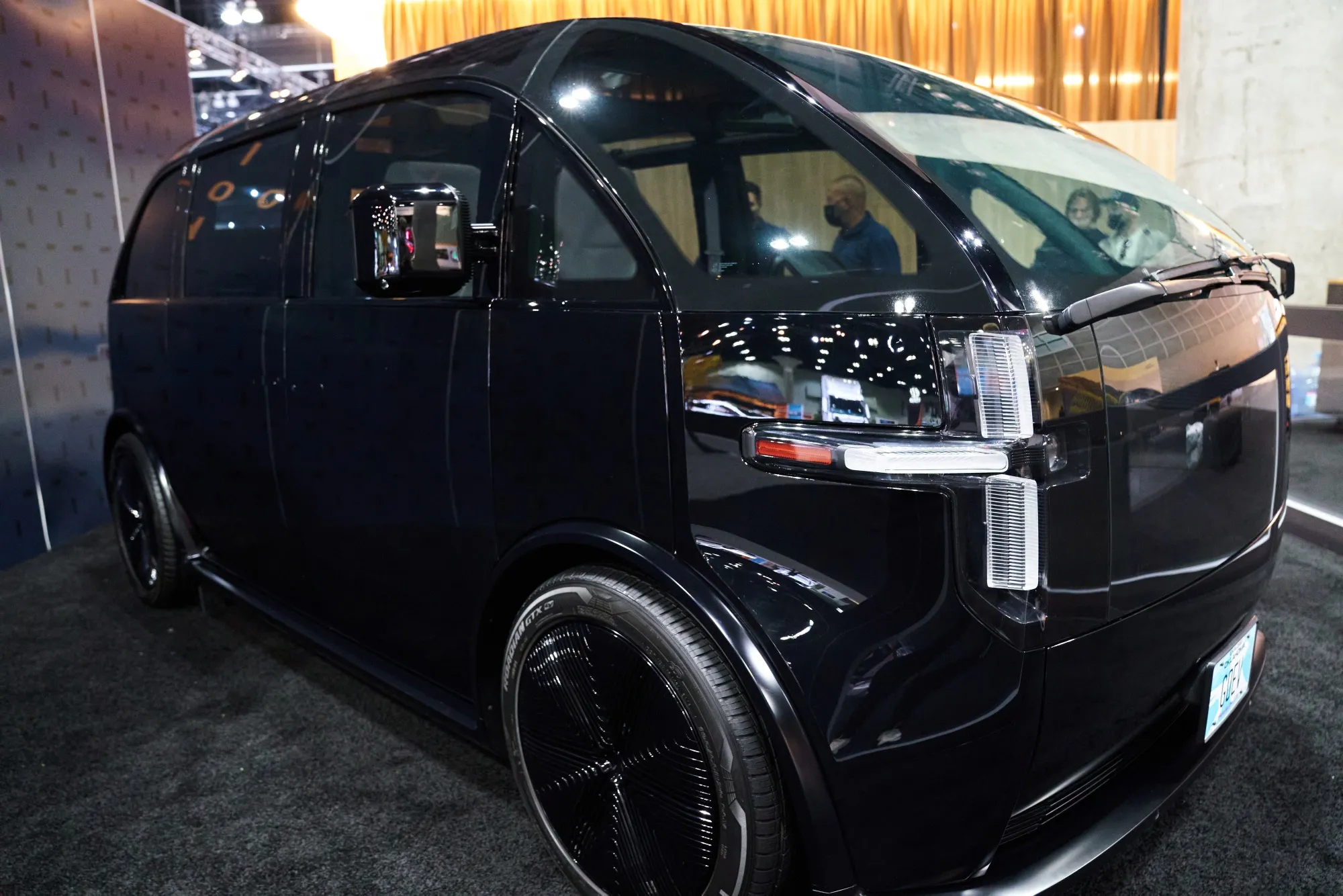 A Canoo prototype electric van