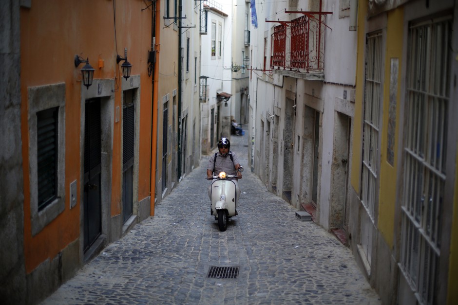 The Alfama district in Lisbon.