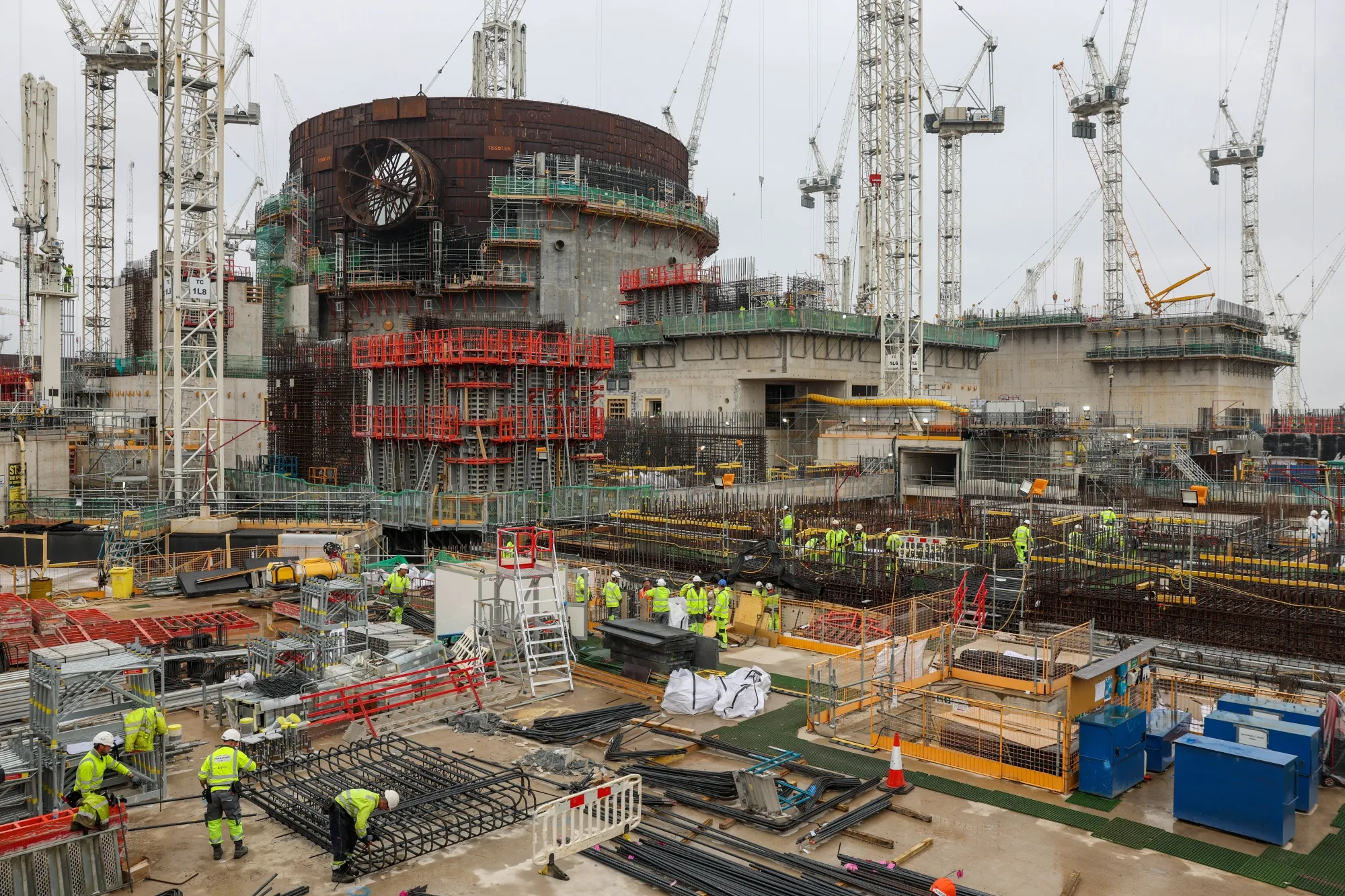 Construction of a nuclear power station near&nbsp;in Bridgwater, UK.