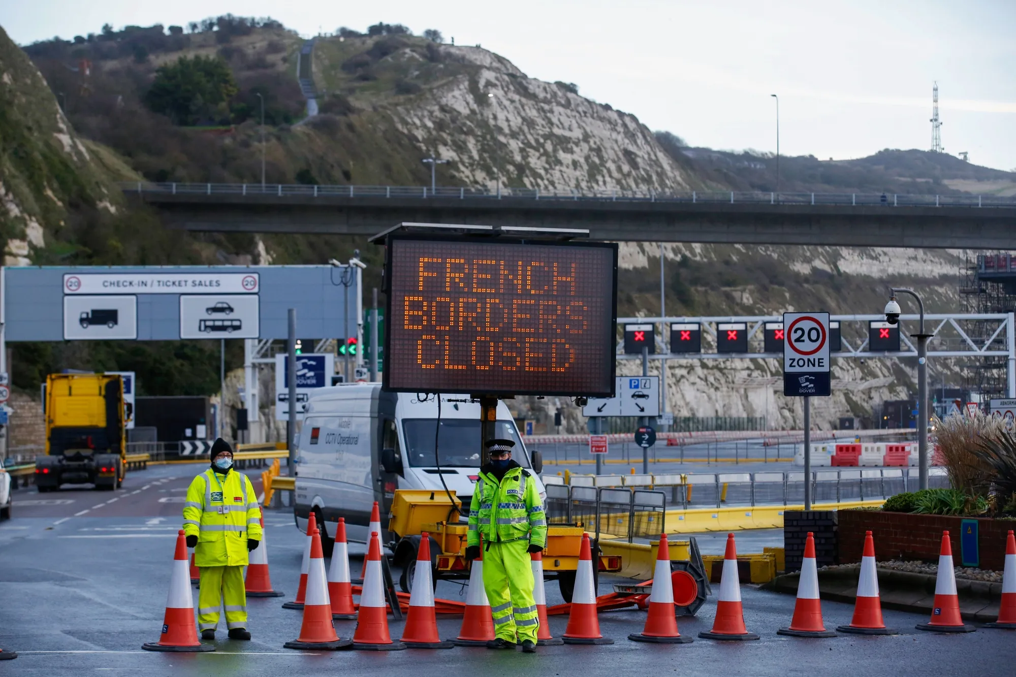 Closed border. Closed border